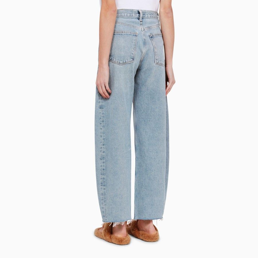 Agolde o1d2blof0724 Balloon Denim Jeans in Light Blue Size 30" / US 8 / IT 44 - 4 Thumbnail
