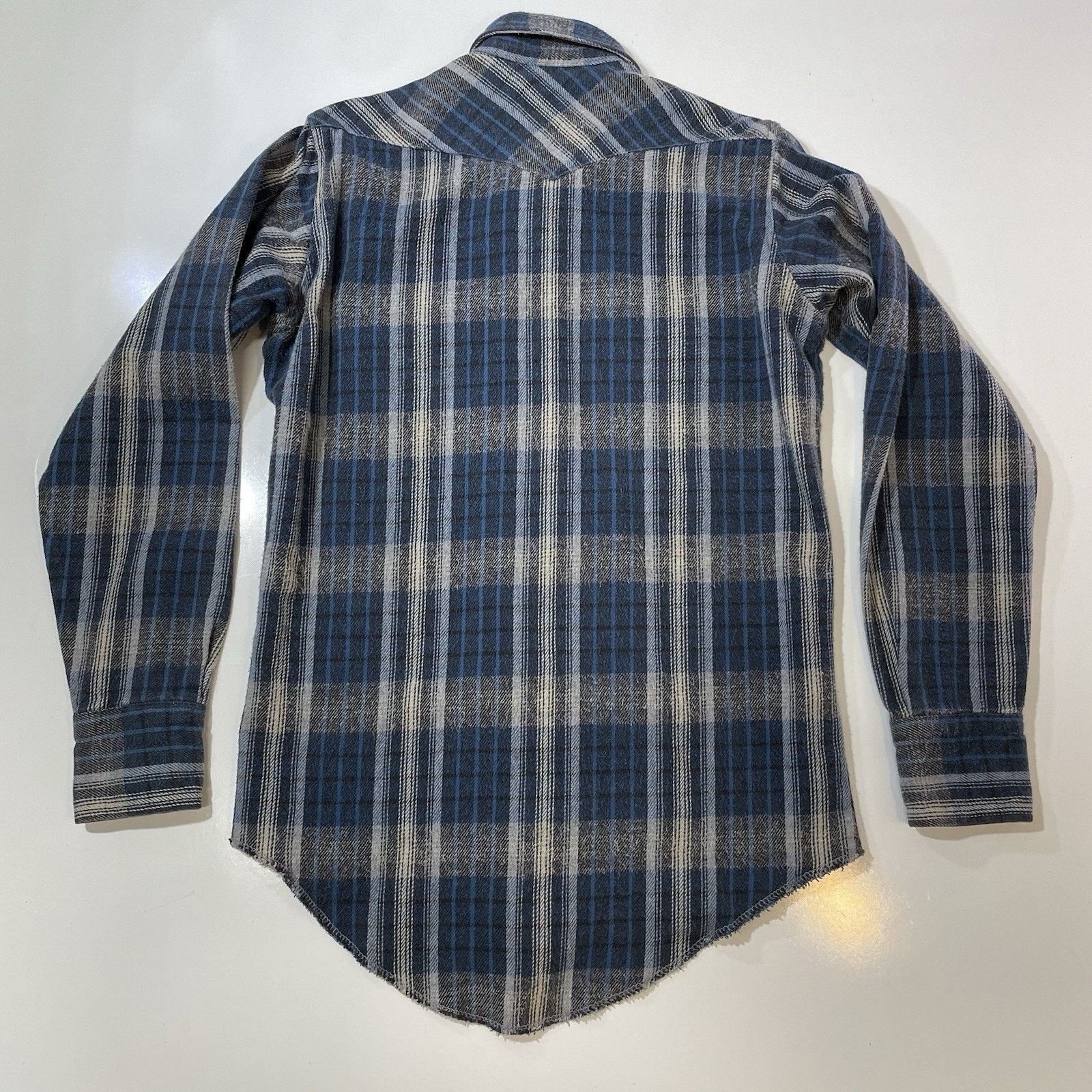Wrangler VTG Wrangler Men's Cowboy Blue Plaid Pearl Snap Shirt M 15.5 Size US M / EU 48-50 / 2 - 8 Thumbnail