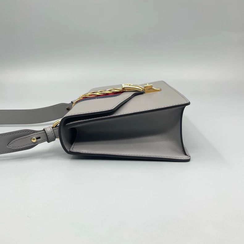 Gucci Gucci Sylvie Shoulder Bag with Gold Detail-2506 Size ONE SIZE - 4 Thumbnail