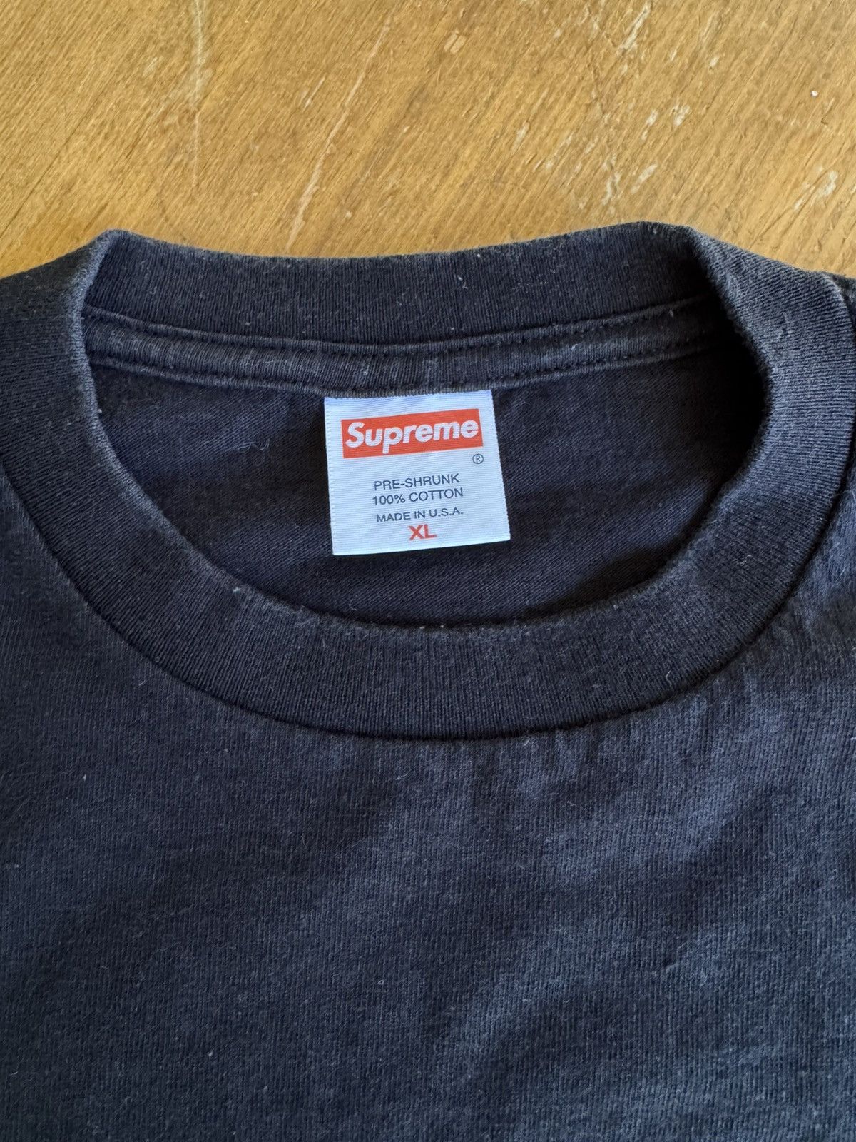 Supreme Supreme Purple on Black Box Logo Tee 2006 Size US XL / EU 56 / 4 - 3 Thumbnail
