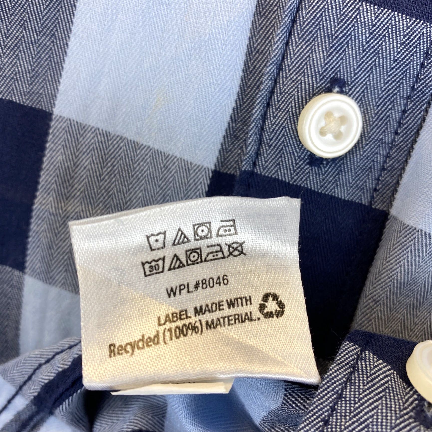 Club Room Club Room Men's Classic/Regular-Fit Dress Shirt French Blue Check S / 52-33 Size 36R - 6 Thumbnail