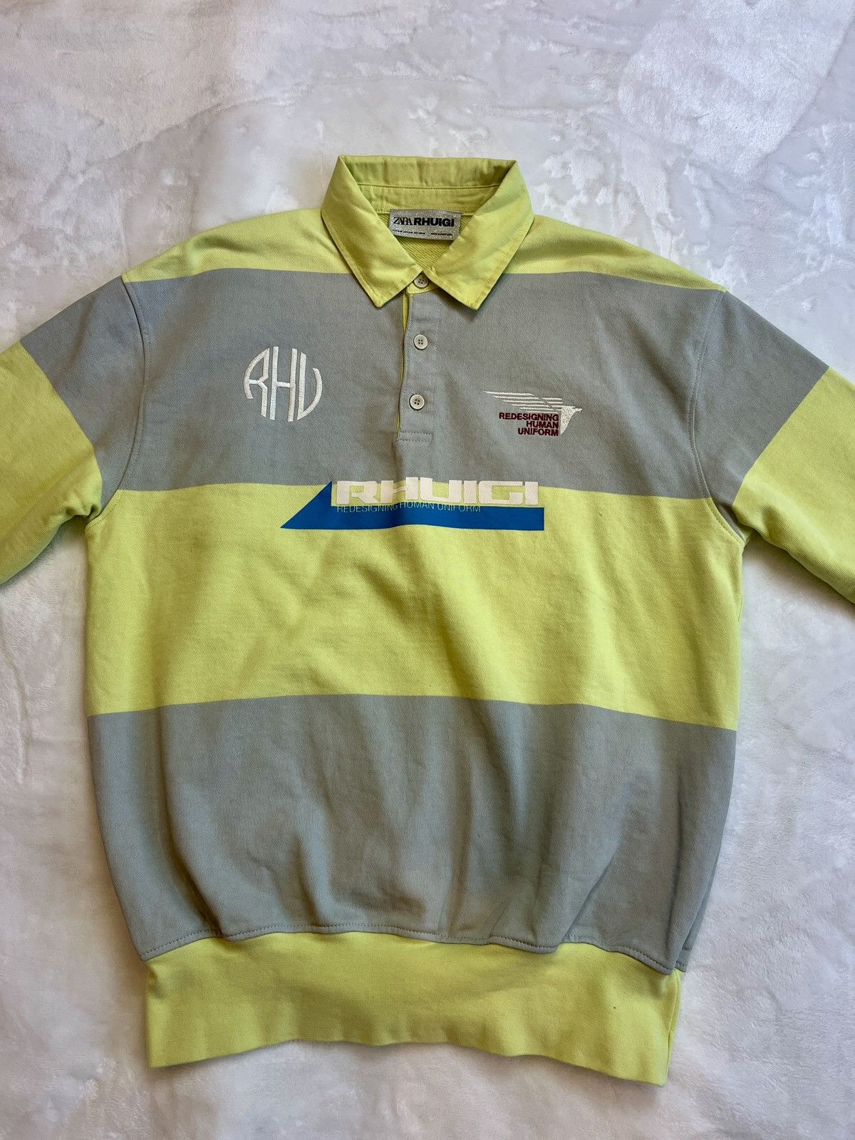 Rhude × Zara ZARA RHUIGI RHUDE Polo Shirt Long Sleeve Size US M / EU 48-50 / 2 - 3 Thumbnail