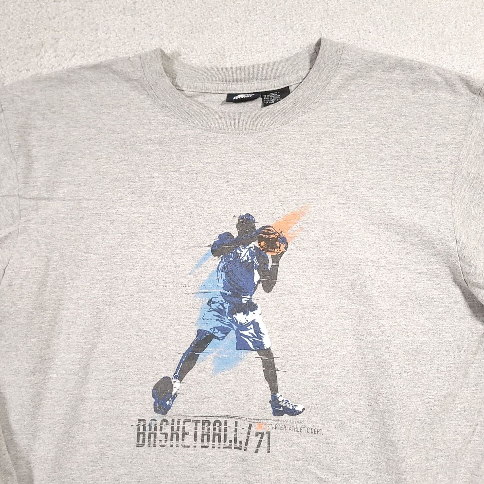 Starter VINTAGE Starter Shirt Men Large Gray Long Sleeve Basketball 90s Y2K Sports Size US L / EU 52-54 / 3 - 3 Thumbnail