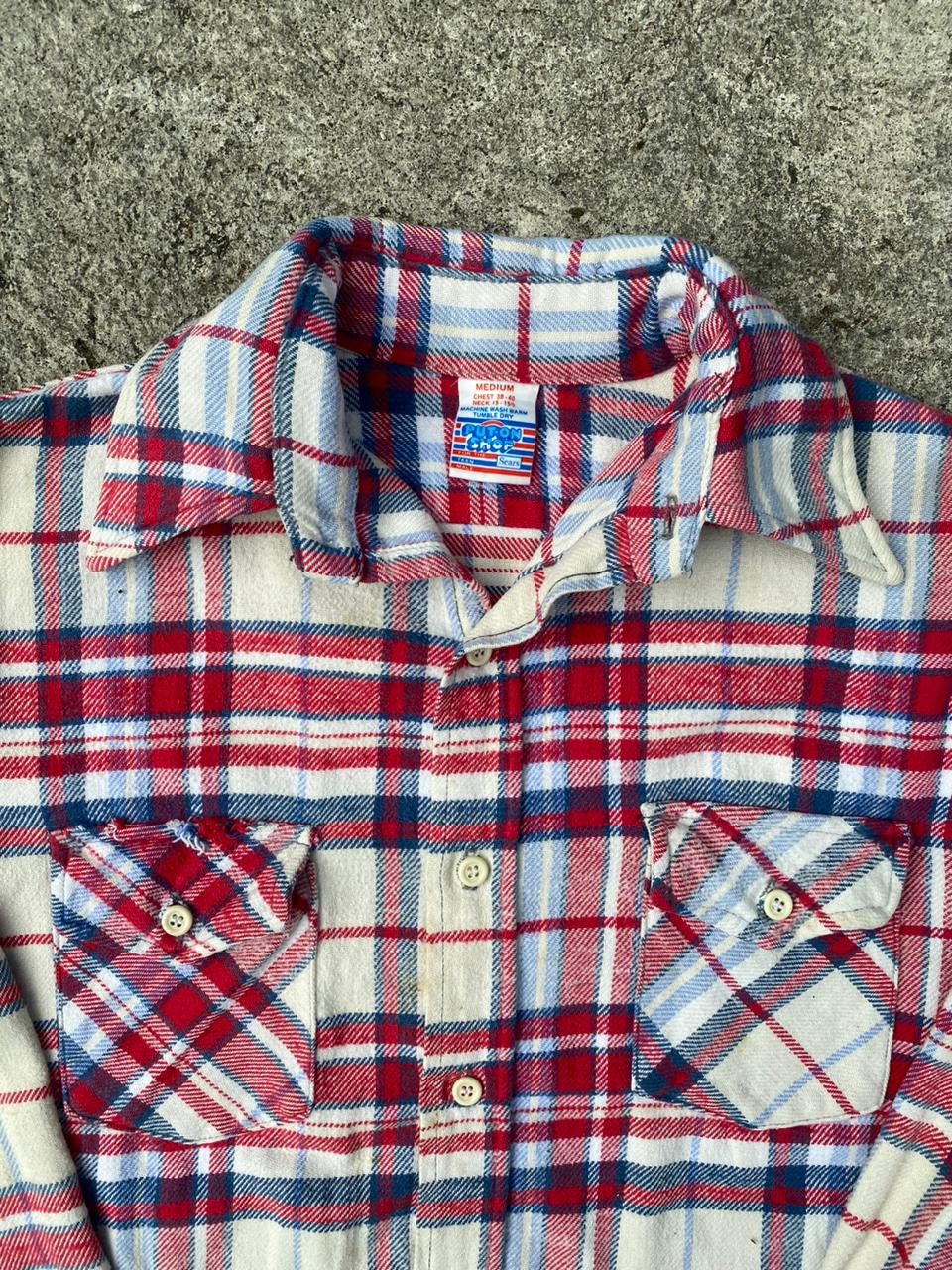 Vintage 70s Sears Plaid shirt Size US M / EU 48-50 / 2 - 3 Thumbnail