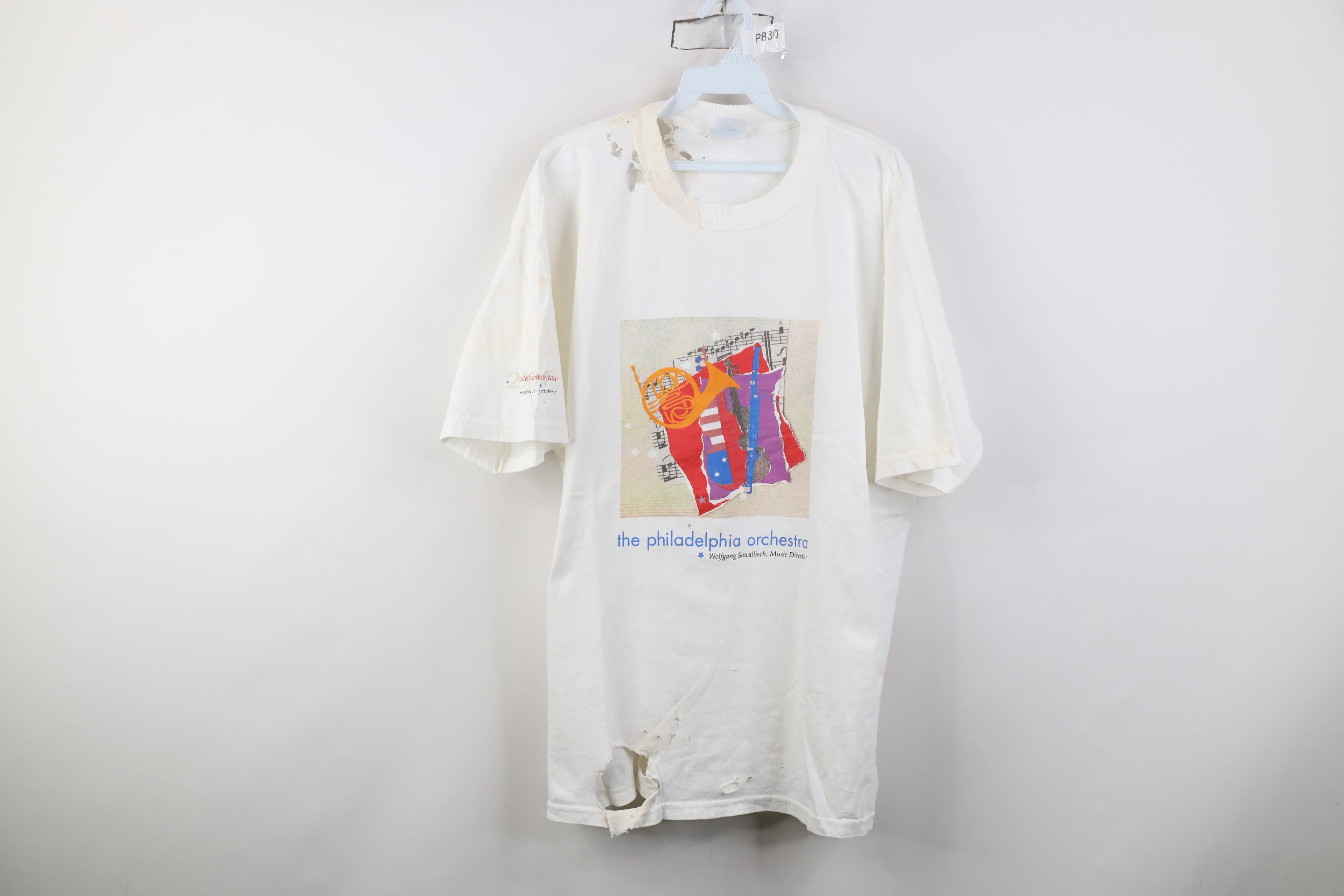 Vintage Vintage Y2K 2001 Tour The Philadelphia Orchestra T-Shirt Size US XL / EU 56 / 4 - 1 Thumbnail