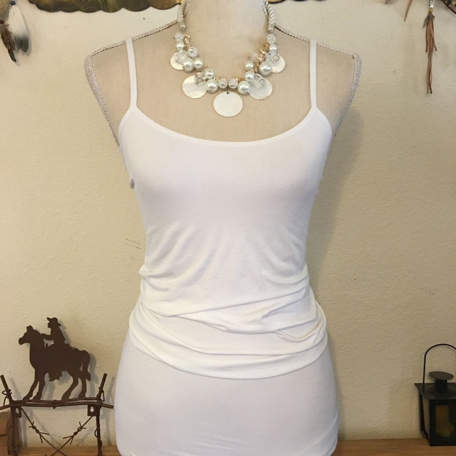 Jewelry Mother of pearl disc bead twisted satin necklace Size ONE SIZE - 4 Thumbnail