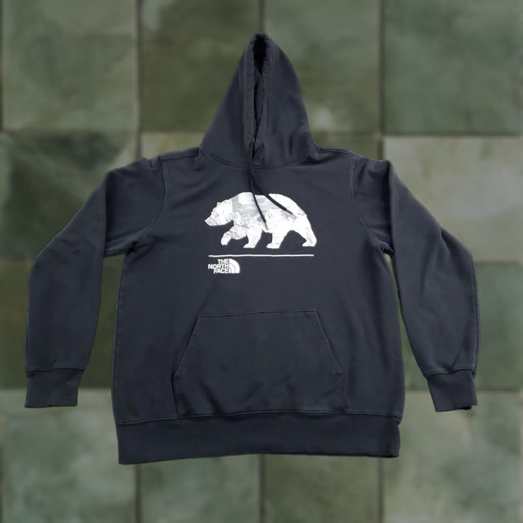The North Face The North Face Hoodie Mens Large Black Pullover Fleece Graphic Sweatshirt Hooded Pockets Kangaroo Pocket Heavyweight Crew Neck Fall Winter Size US L / EU 52-54 / 3 - 1 Thumbnail