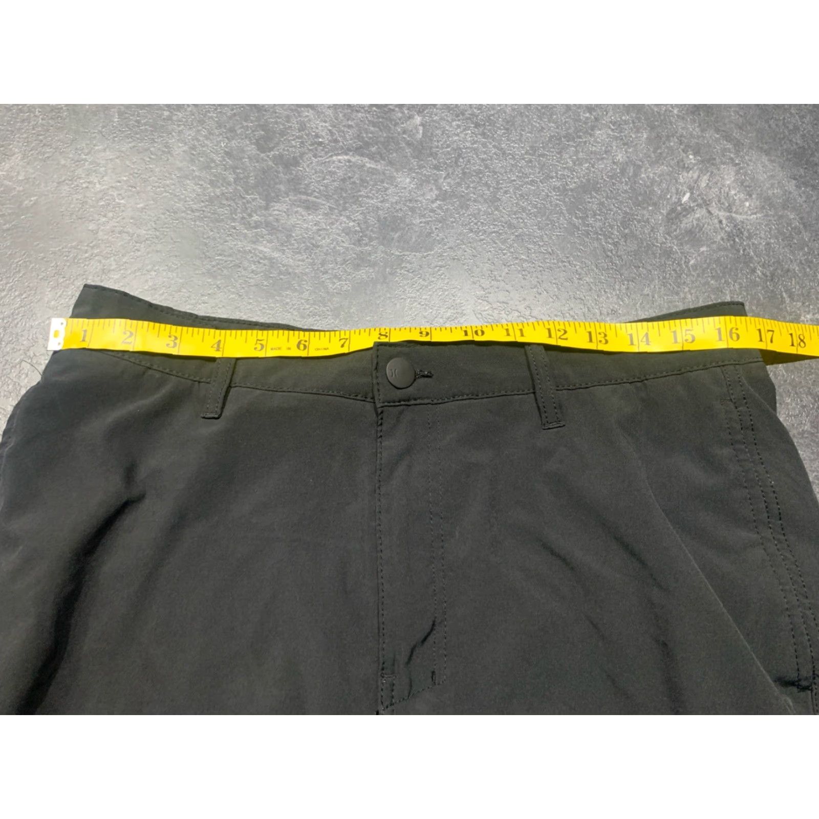 Hurley Hurley Mens Shorts 34 Bermuda Quick Dry Stretch All Day Logo Black Summer Casual Size US 34 / EU 50 - 5 Thumbnail