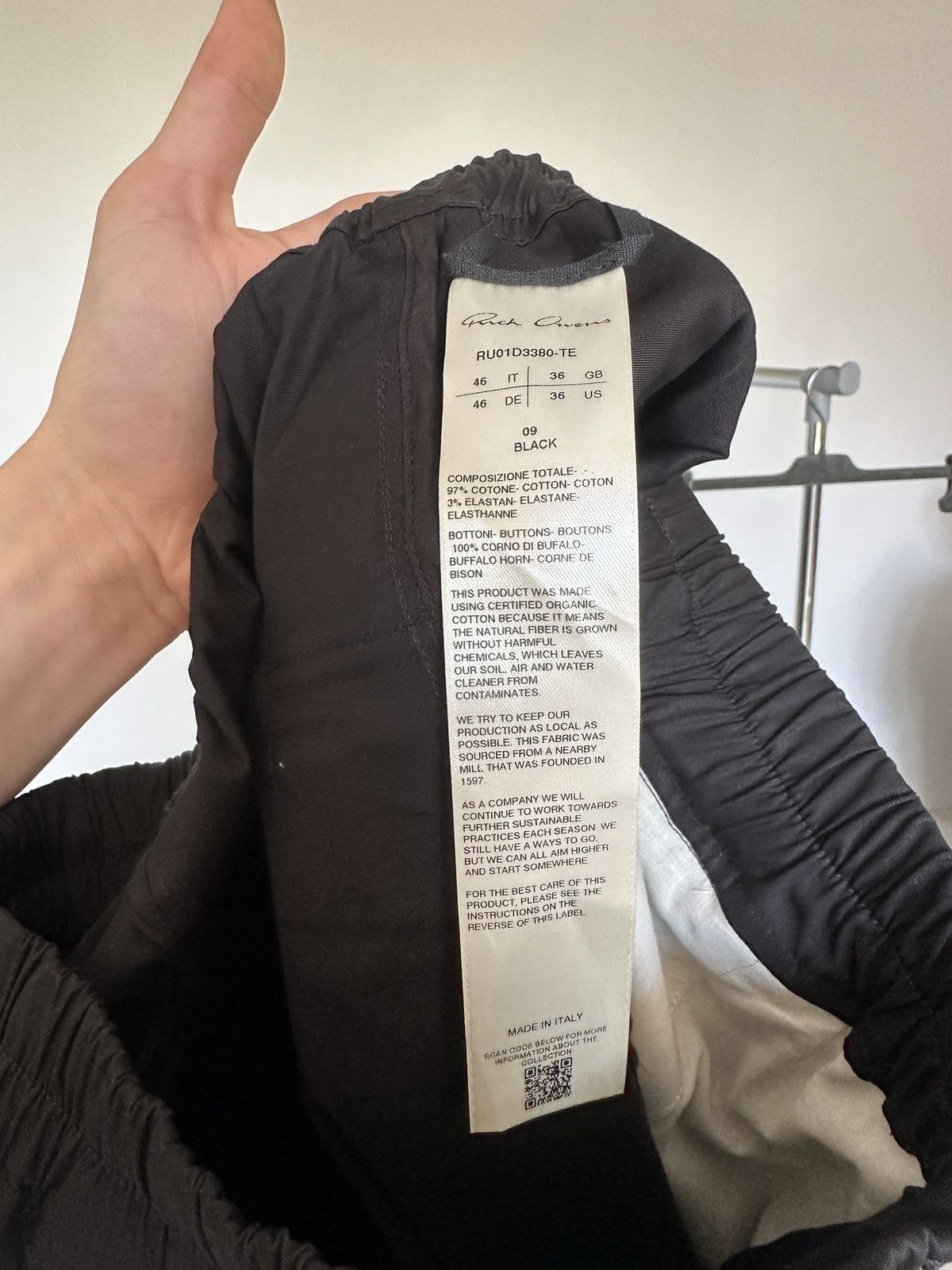 Rick Owens SS24 Lido cotton pants