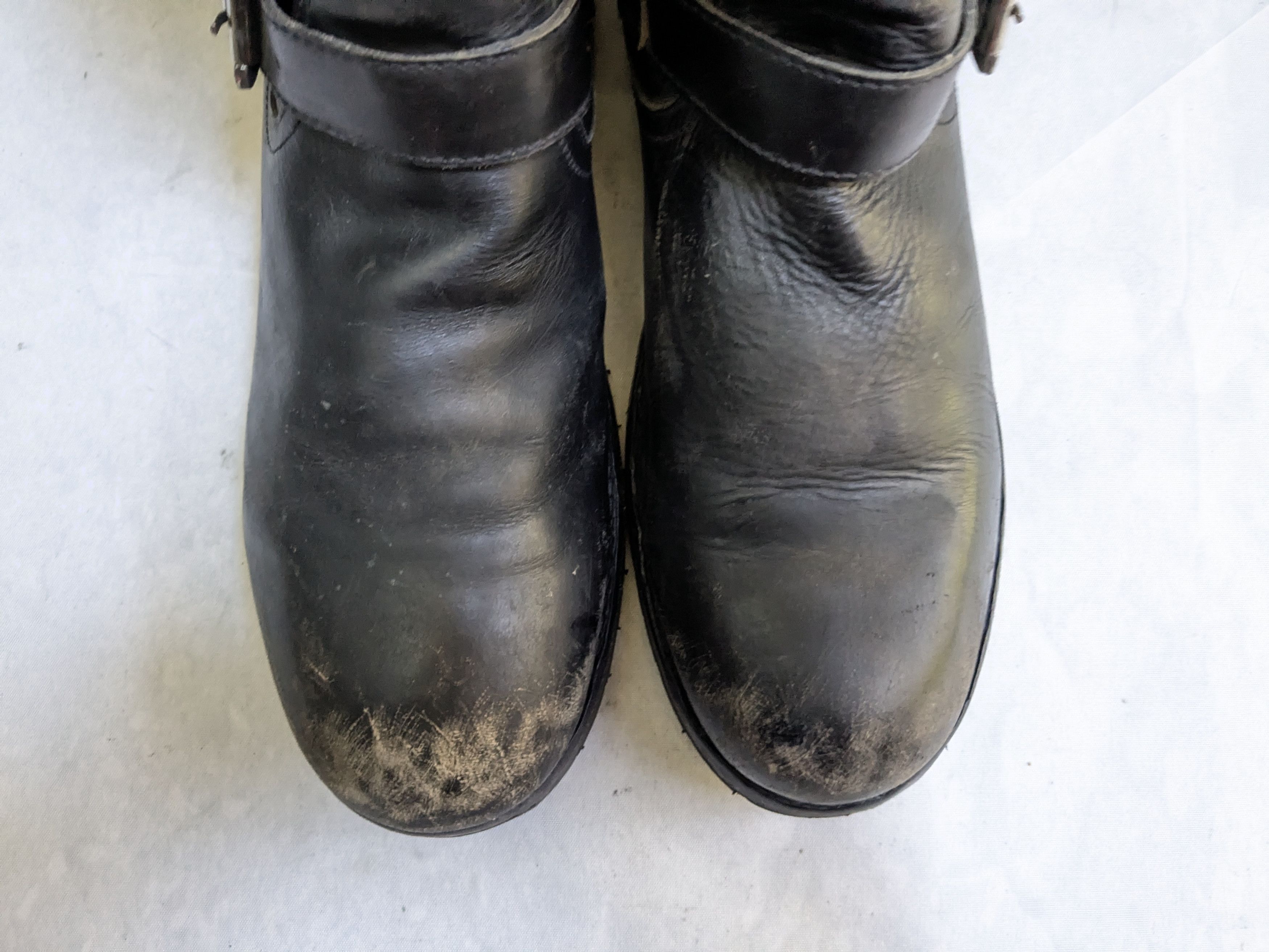 Frye Frye Engineer Black Leather 11 D Leather Buckle Size US 11 / EU 44 - 4 Thumbnail