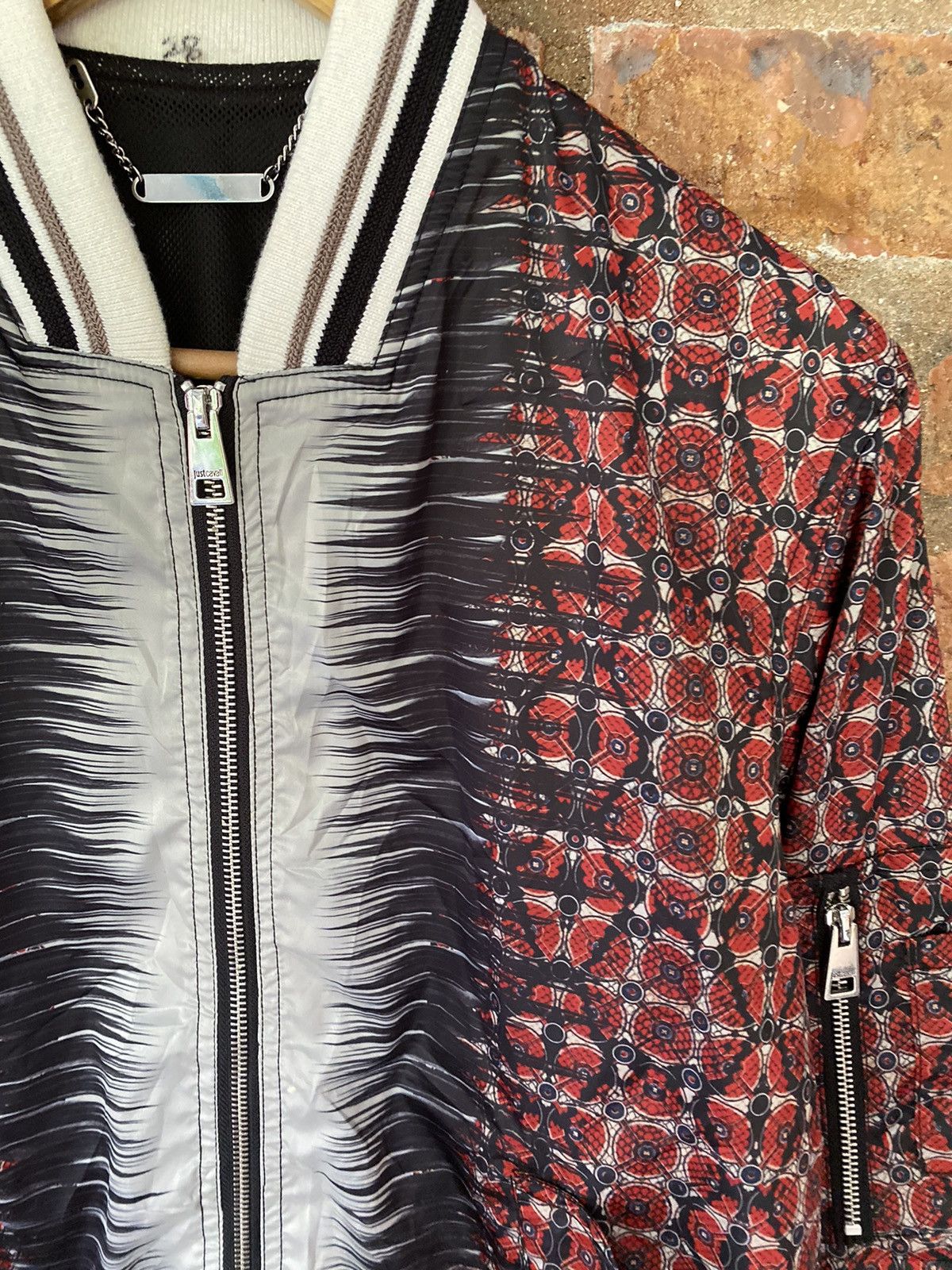 Just Cavalli 🔥 SS16 Leopard psychedelic Ligtht bomber Jacket Size US S / EU 44-46 / 1 - 5 Thumbnail