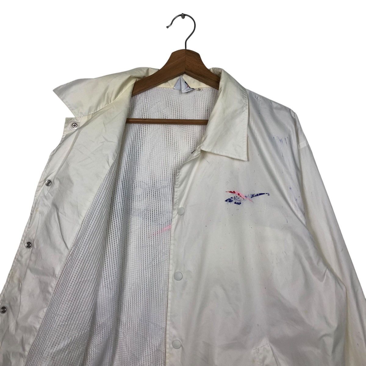 Japanese Brand × Vintage 📌Vintage Bomber Jacket Reebok Big Logo Spell Out Size US L / EU 52-54 / 3 - 13 Thumbnail