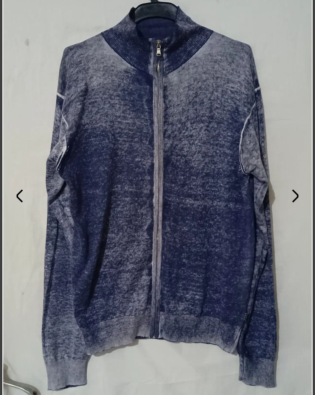 If Six Was Nine 2000's Desige Archive - Lampo Zip Up Cardigan Indigo Blue Size US M / EU 48-50 / 2 - 2 Thumbnail