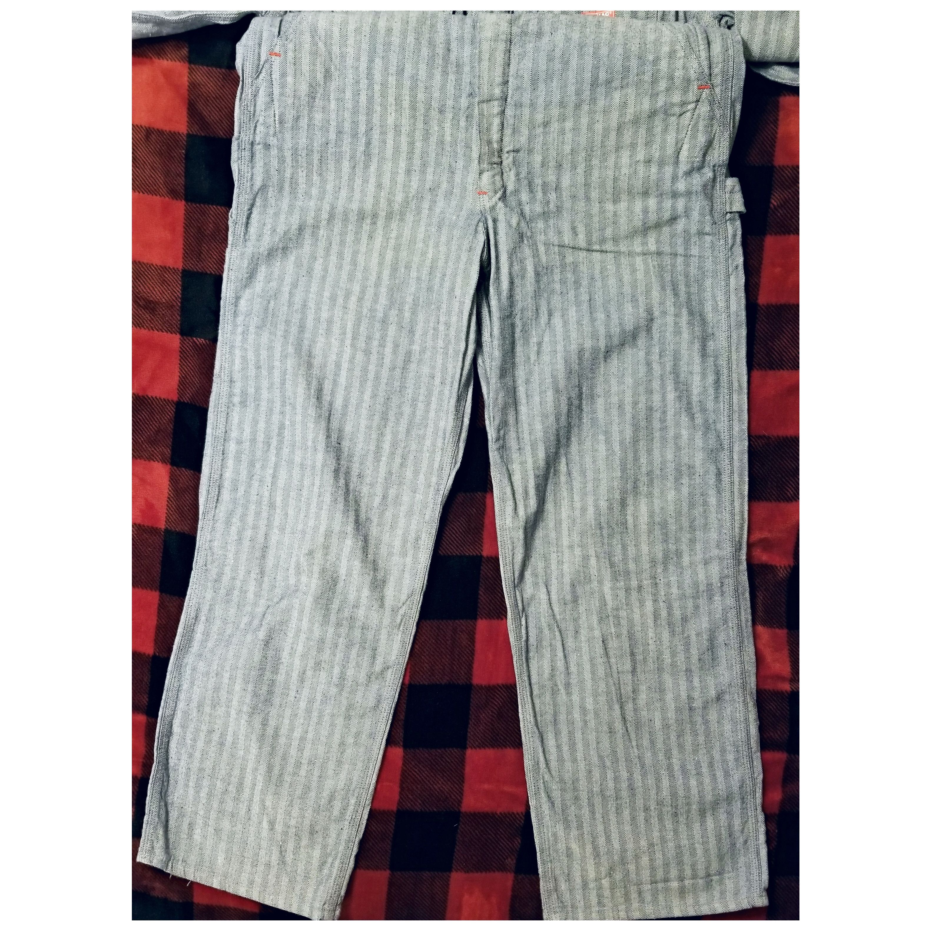 RRL Ralph Lauren ☆RARE☆VTG 1950S BIG MAC HERRINGBONE SELVEDGE DENIM COVERALLS Size US 36 / EU 52 - 8 Thumbnail
