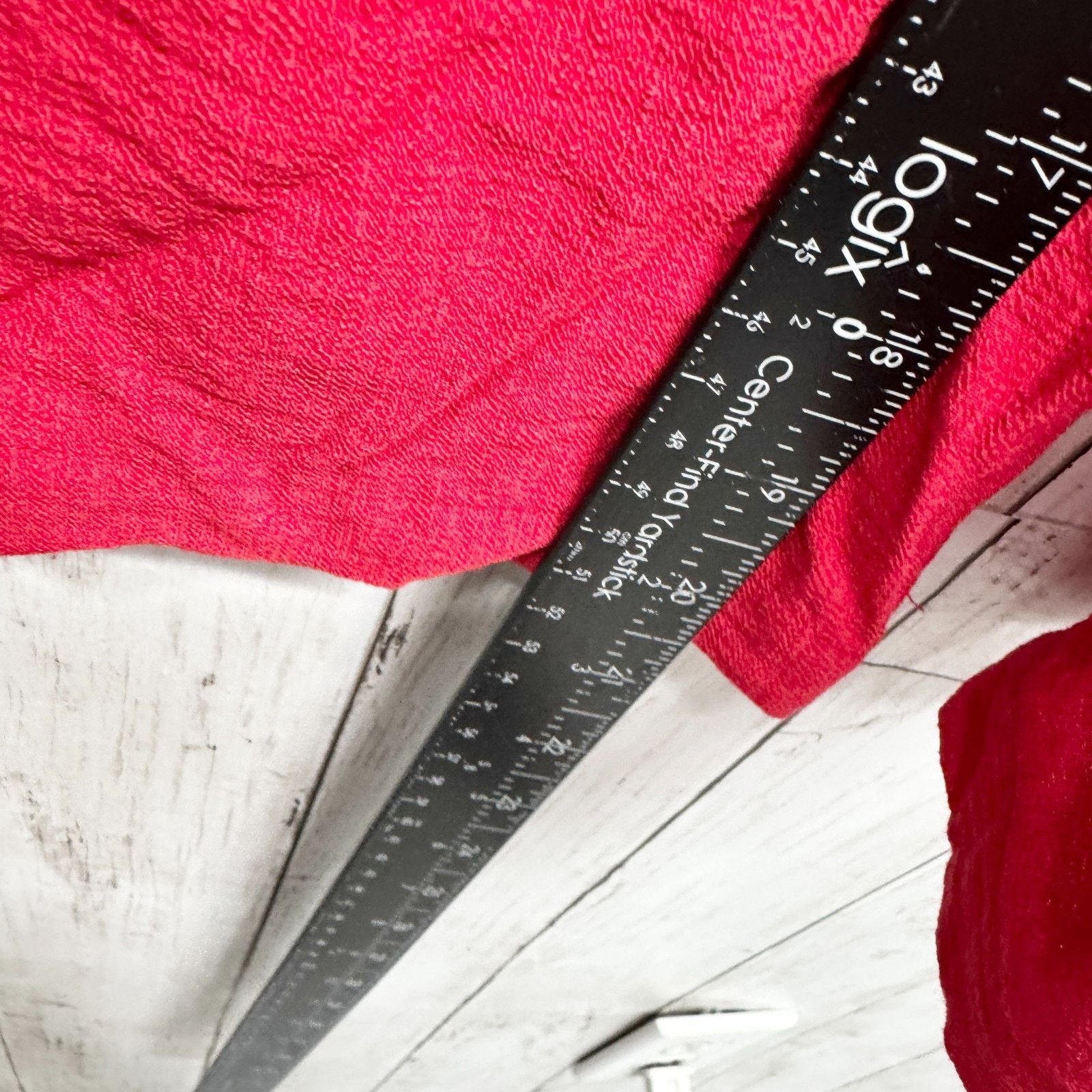 Other City Studio Pants Size 11 Red Crop Wide Leg Zip Back Flared Size 32" / US 10 / IT 46 - 4 Thumbnail