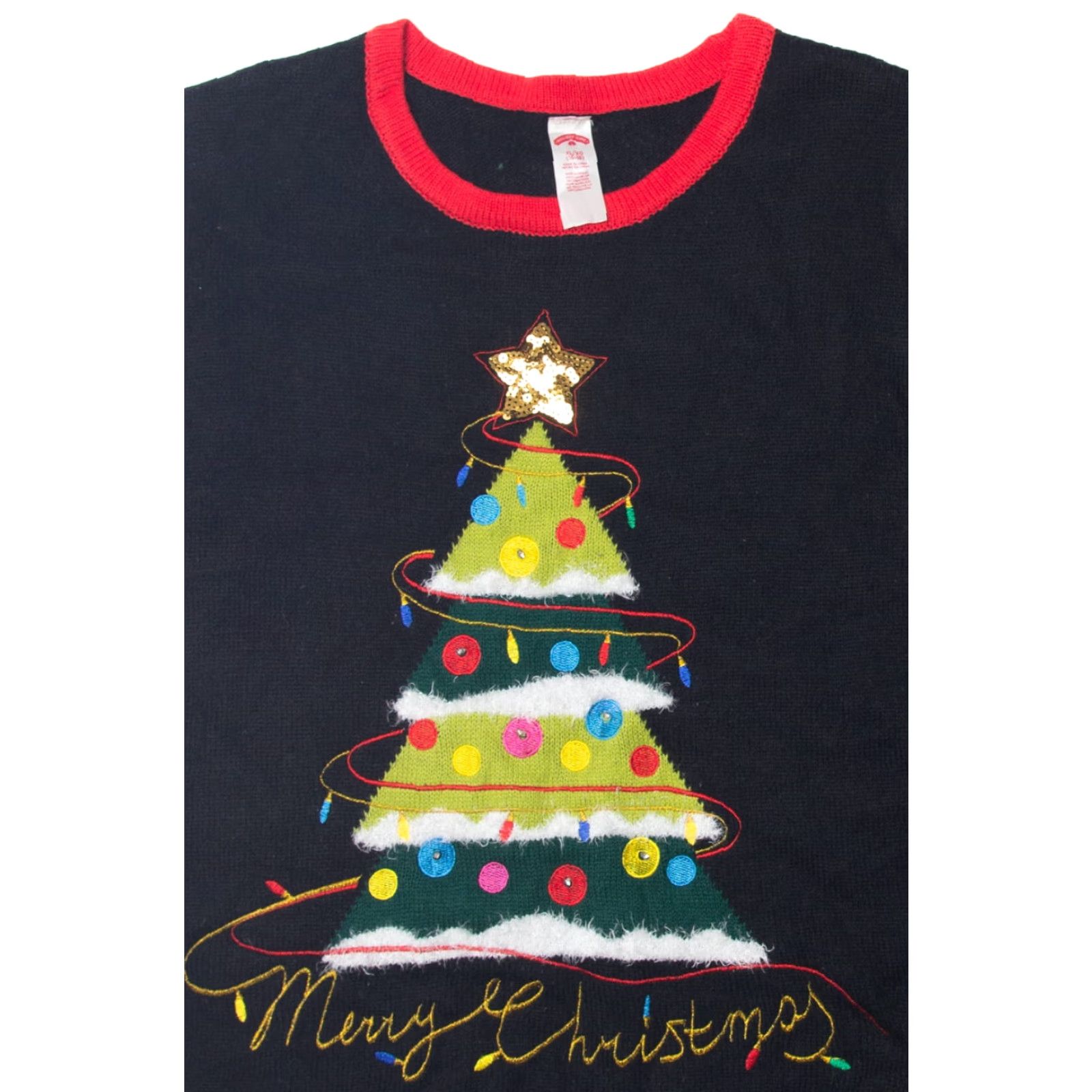 Vintage VINTAGE Black Holiday Time Ugly Christmas Sweater Shirt XS? Size XL / US 12-14 / IT 48-50 - 2 Thumbnail