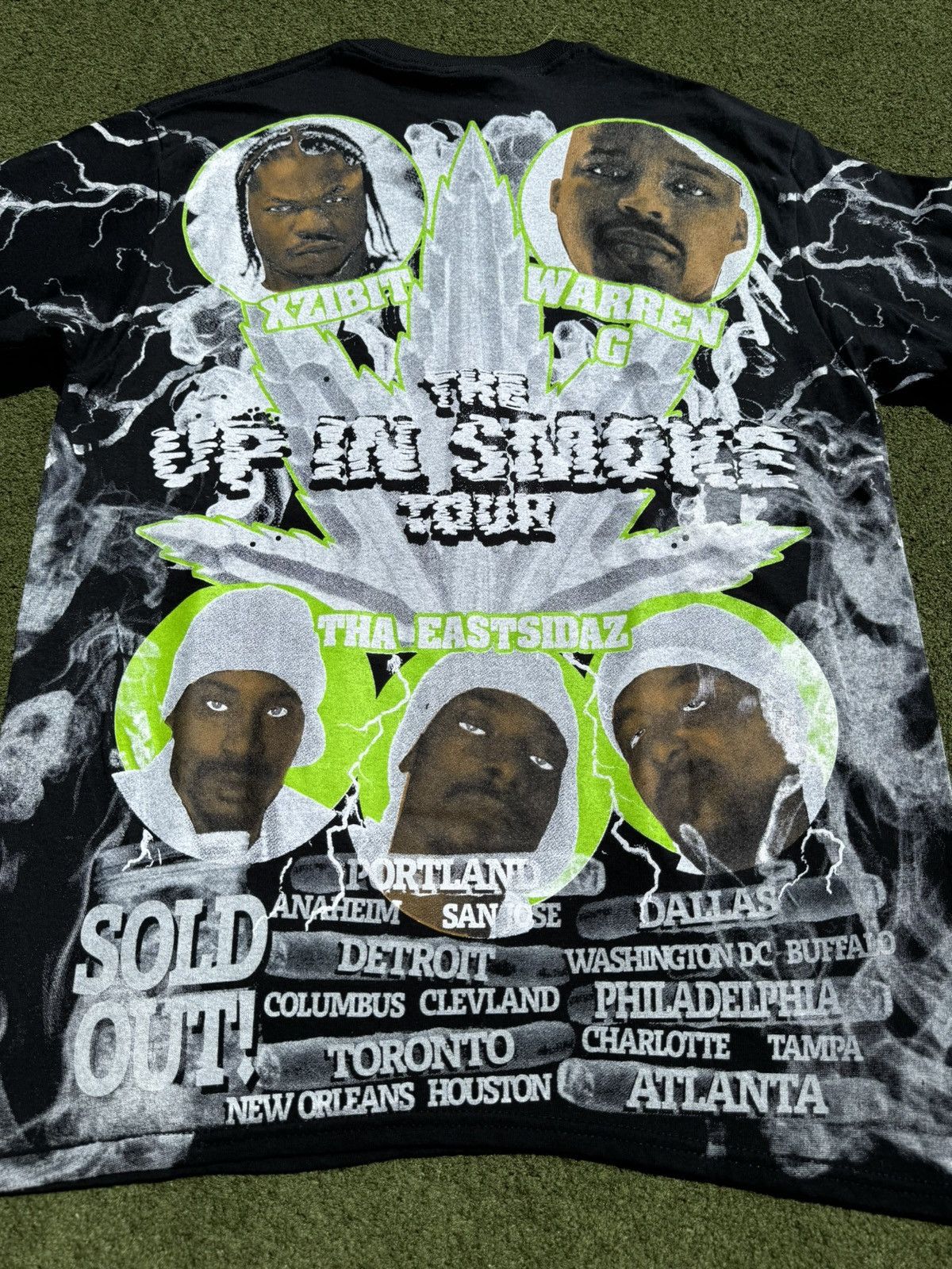 Band Tees × Eminem × Rap Tees 2000 Eminem Up In Smoke Tour All Over Print Rap Tour T-Shirt Size US M / EU 48-50 / 2 - 13 Thumbnail