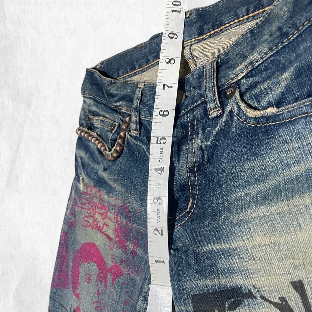 Hysteric Glamour RARE Hysteric Glamour x Destroy All Monster 👿 lowrise jeans Size 26" / US 2 / IT 38 - 5 Thumbnail