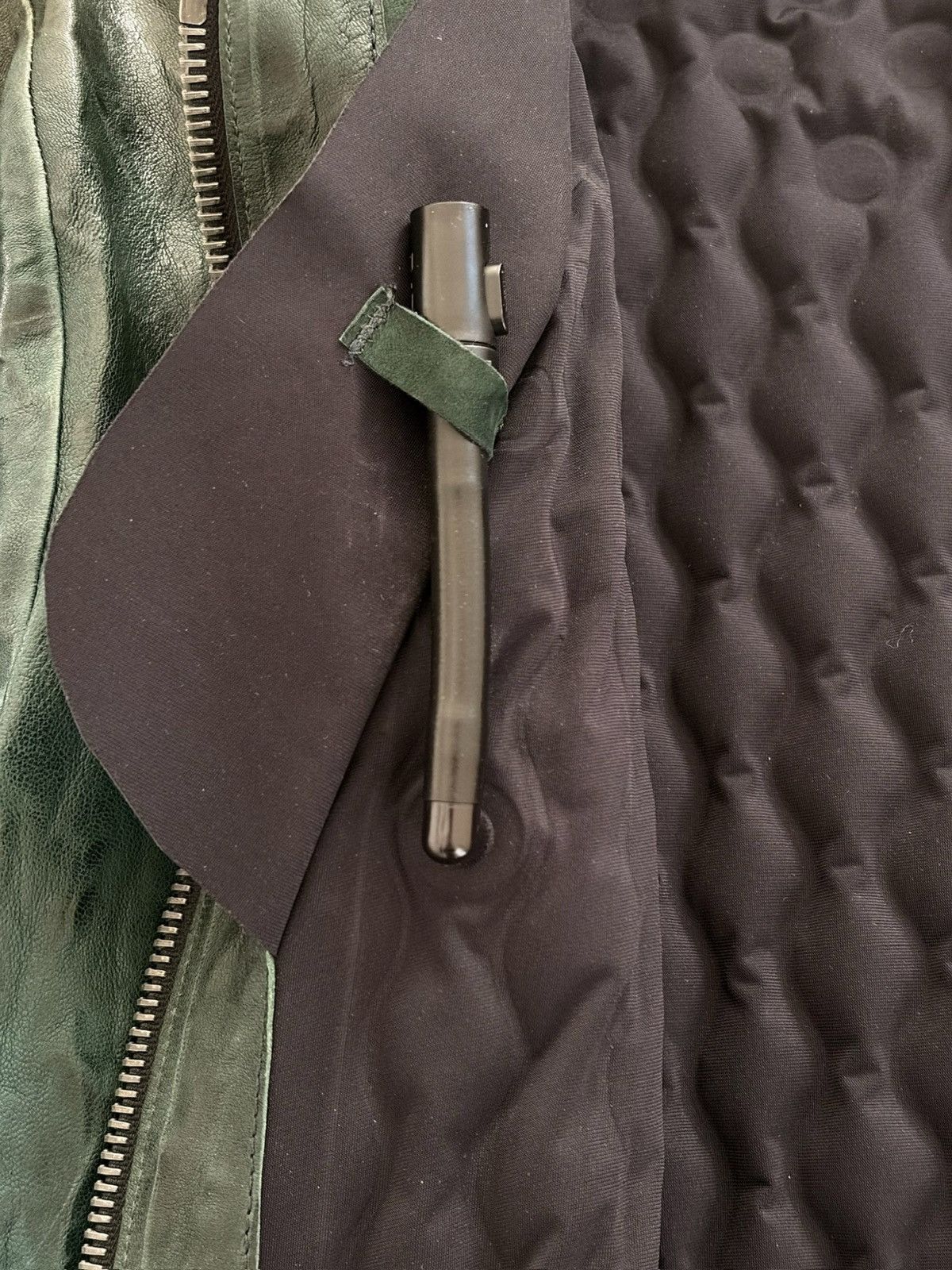 Isaac Sellam Experience Isaac Sellam inflatable green calfskin leather jacket Size US M / EU 48-50 / 2 - 6 Thumbnail