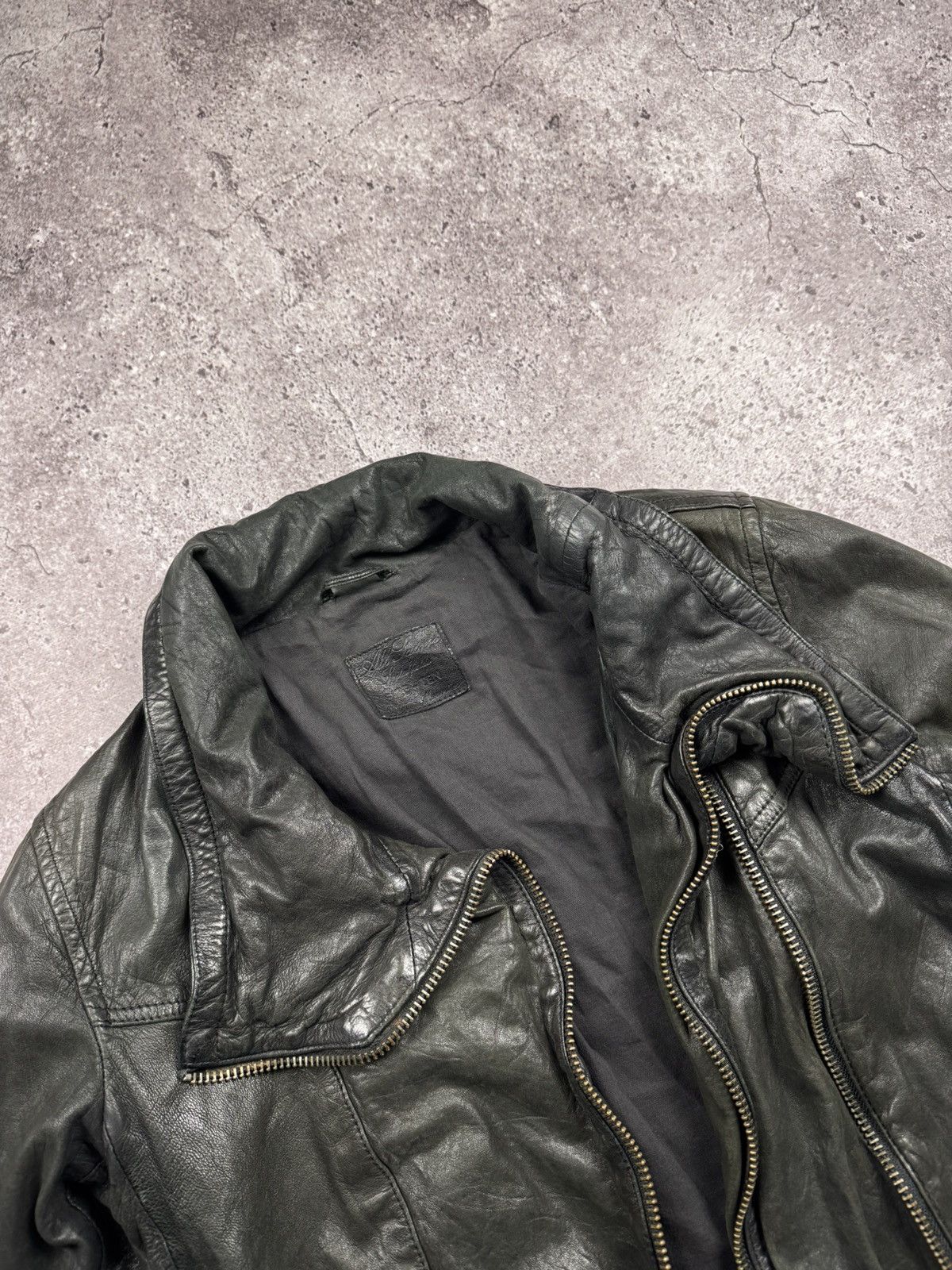 Allsaints AVANT GARDE RICK OWENS STYLE ALLSAINTS OPIUM LEATHER JACKET Size M / US 6-8 / IT 42-44 - 6 Thumbnail