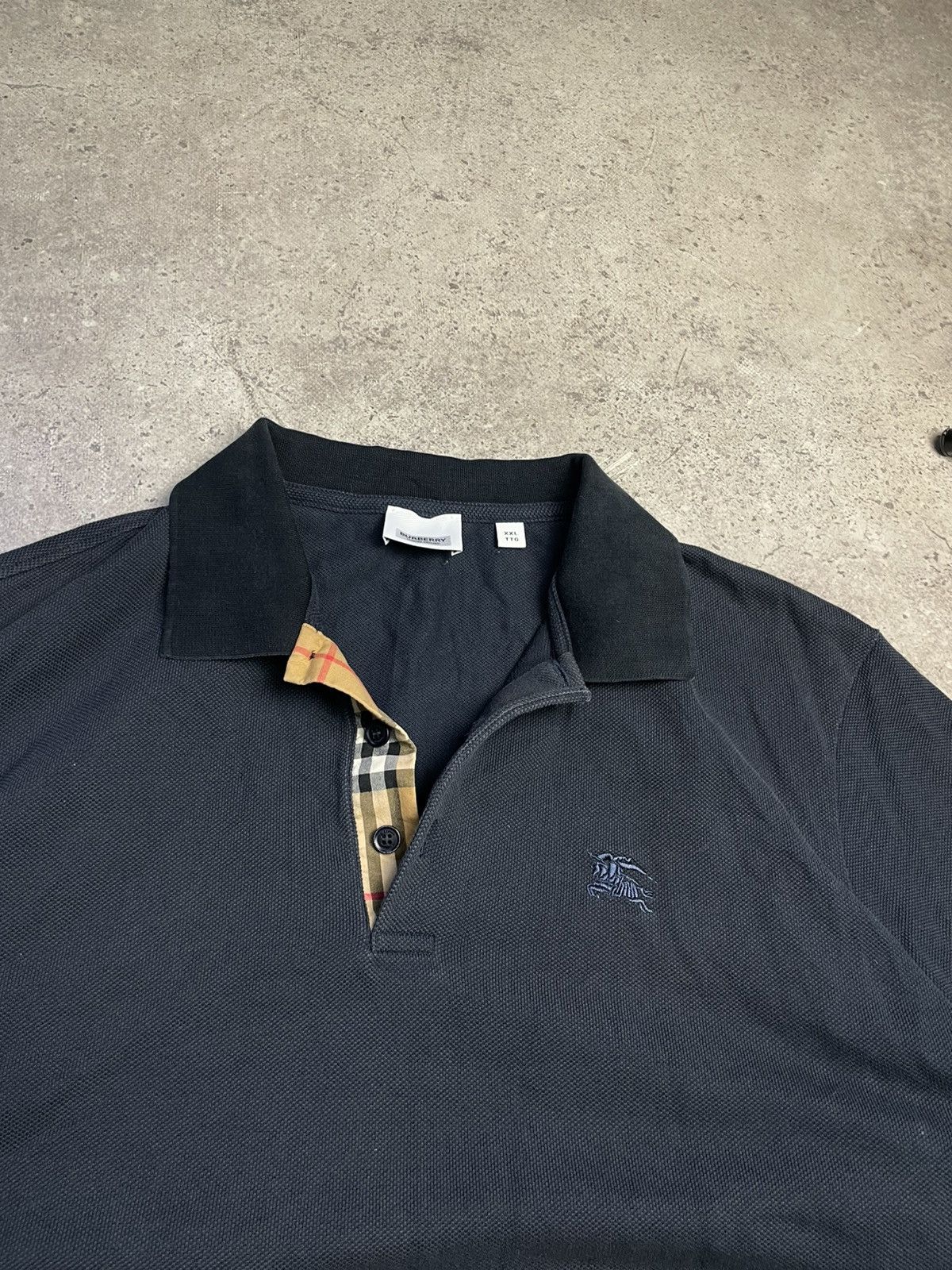 Burberry Navy Burberry Polo Shirt size XXL Size US XXL / EU 58 / 5 - 2 Thumbnail
