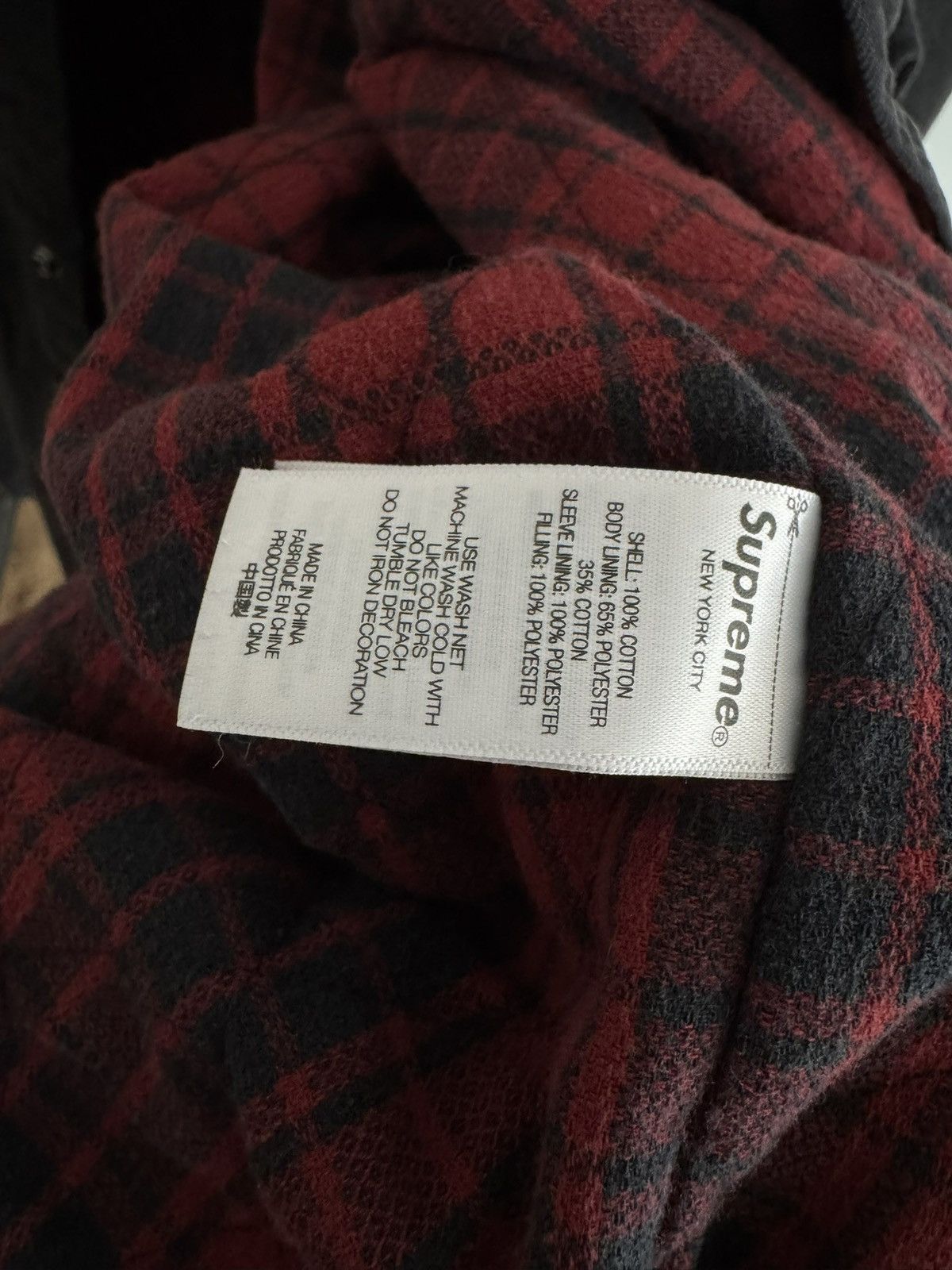 Supreme Supreme quilted lined denim snap shirt Size US XL / EU 56 / 4 - 5 Thumbnail