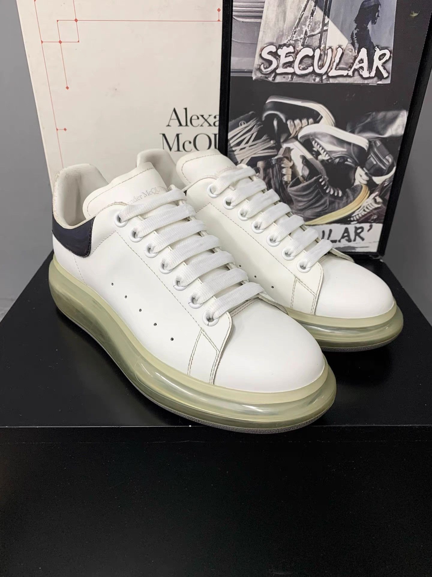 Alexander McQueen Alexander McQueen Air Cushion White Sneakers K34 Size US 8 / EU 41 - 2 Thumbnail