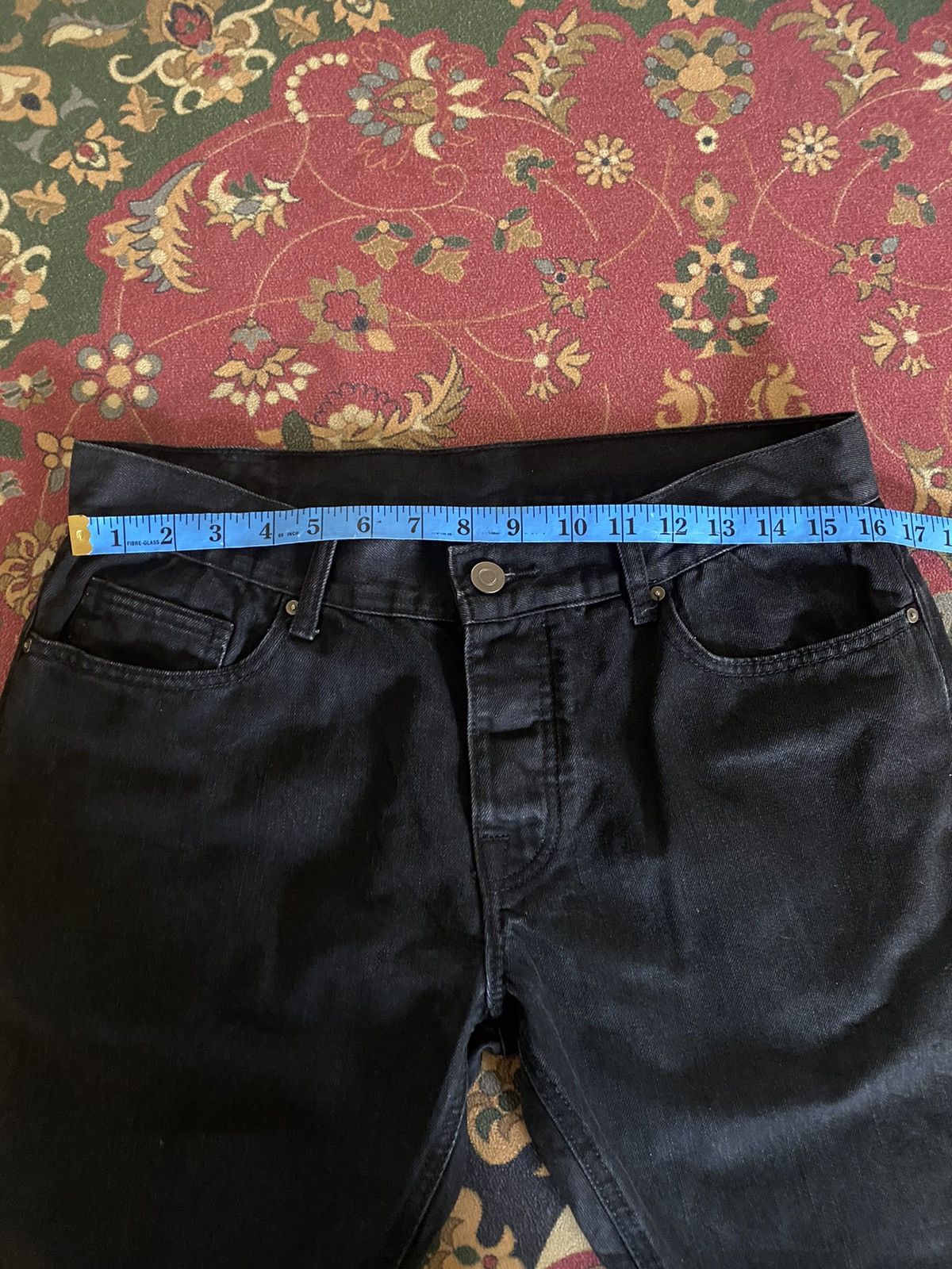 Black Icon Vintage Japanese Brand Black Icon Distressed Rick Owen Style Size US 32 / EU 48 - 15 Thumbnail