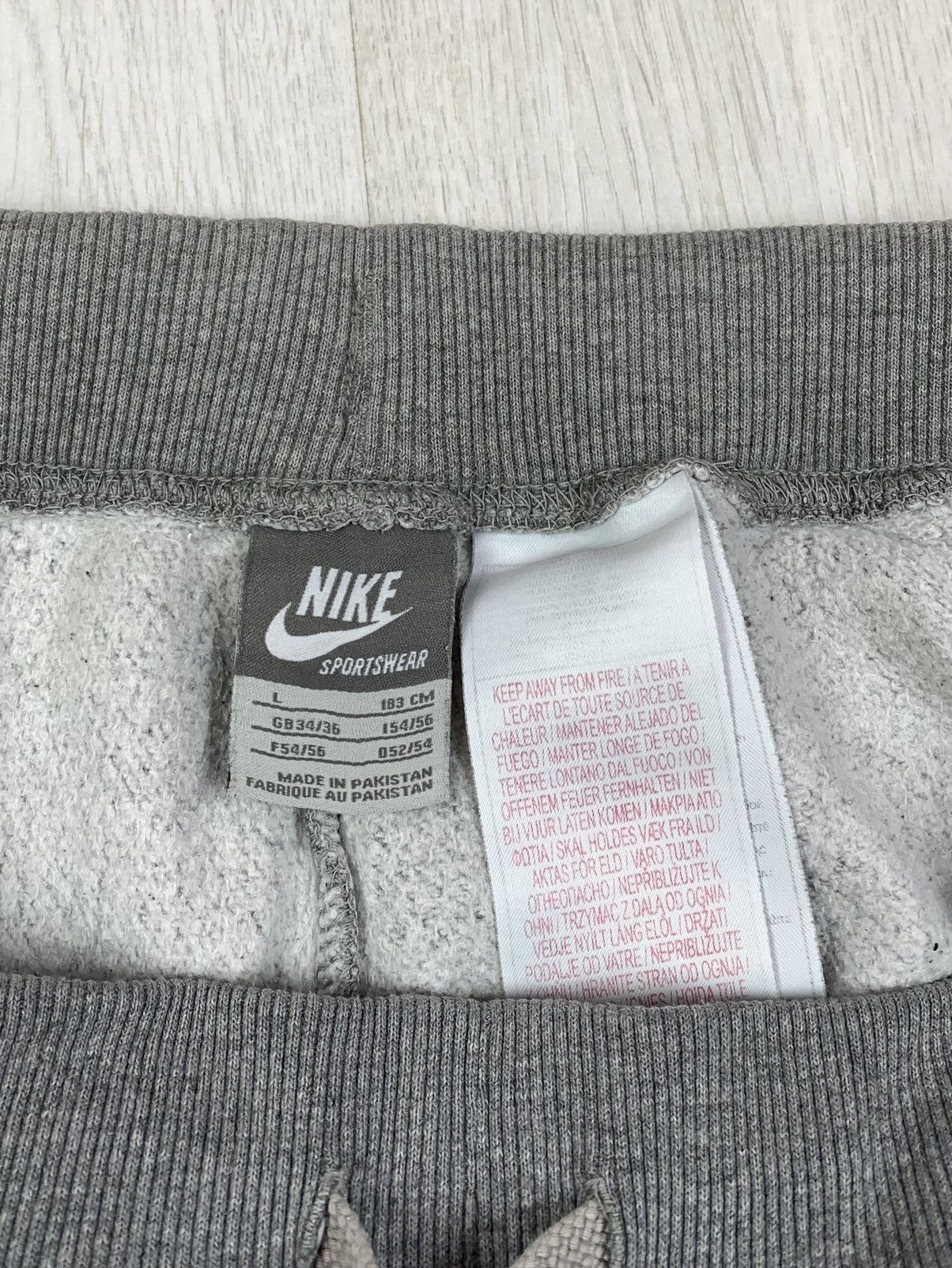 Vintage Nike Sportswear Vintage Wide Leg Baggy Pants Grey Size L Size US 34 / EU 50 - 6 Thumbnail