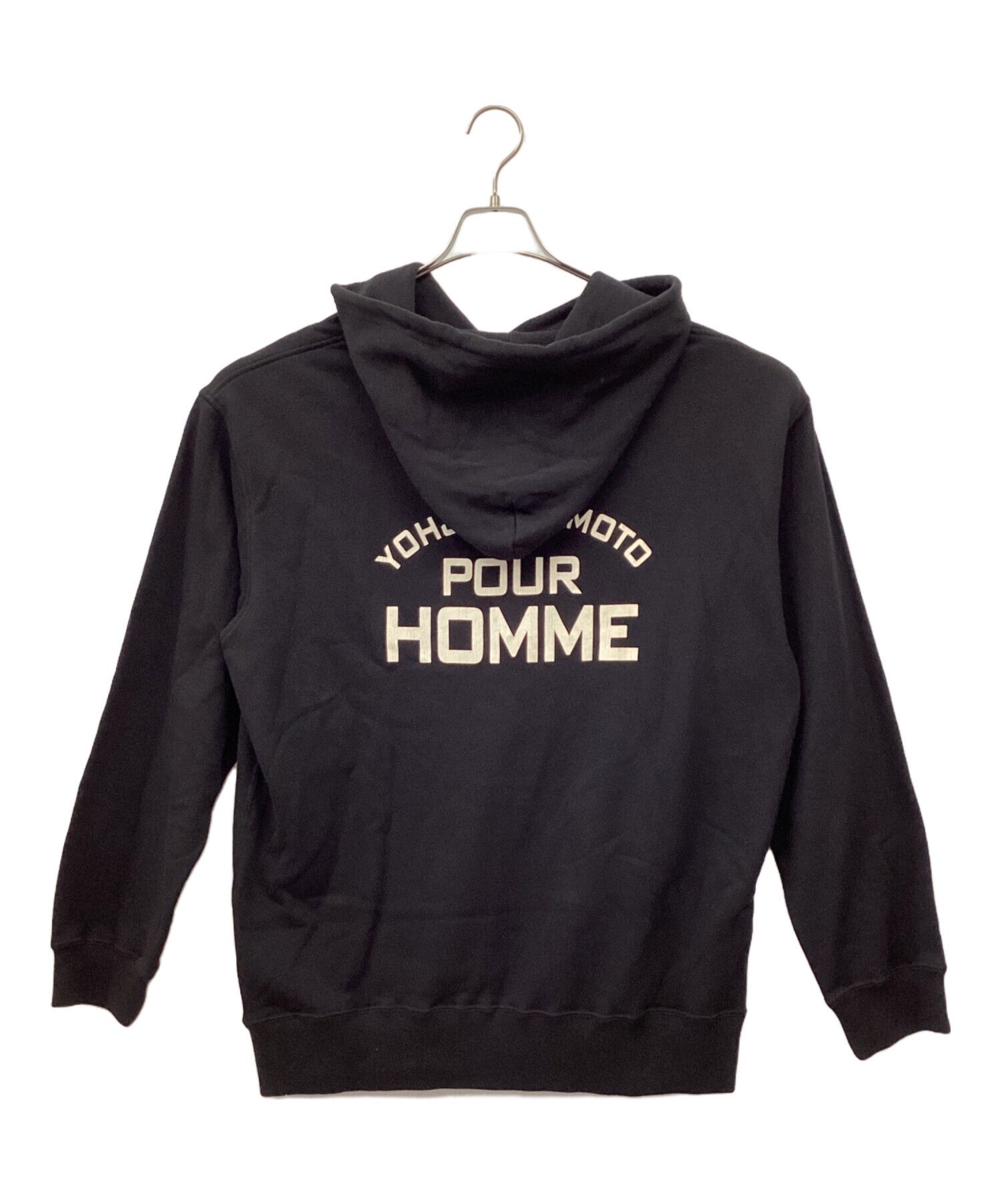 Yohji Yamamoto Yohji Yamamoto Pour Homme Printed Pullover Hoodie Black 3 Size US L / EU 52-54 / 3 - 2 Thumbnail