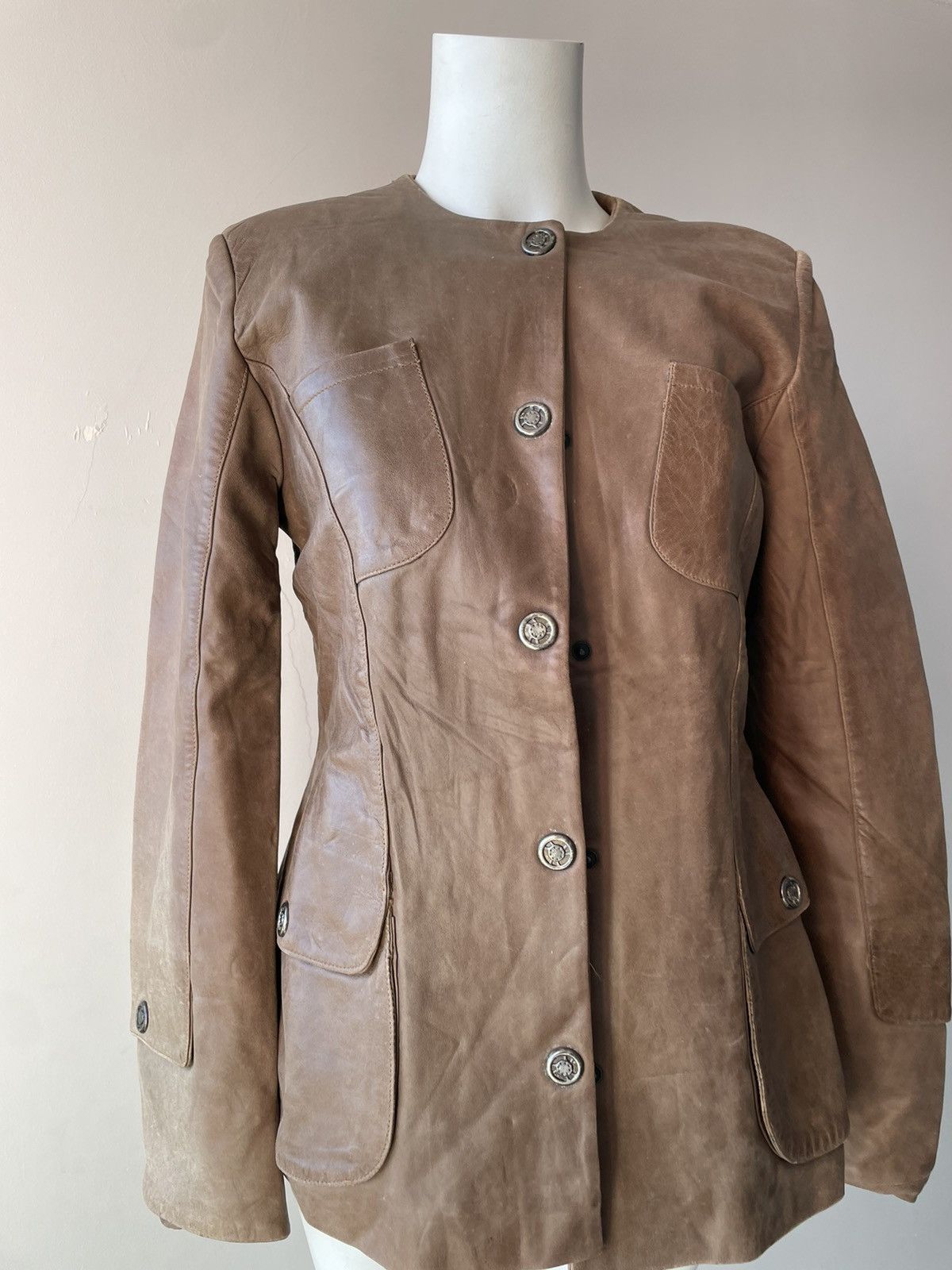 Vintage Vintage leather jacket Size L / US 10 / IT 46 - 4 Thumbnail