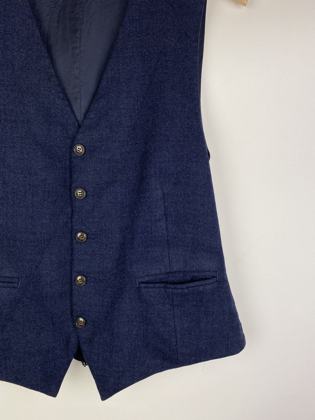 Suitsupply Suitsupply Ferrara men’s wool sleeveless suit vest waistcoat Size 40R - 4 Thumbnail