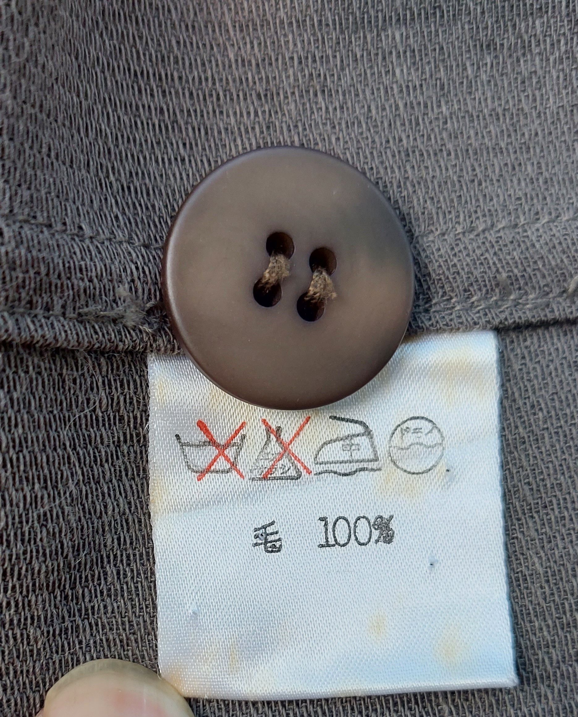 Issey Miyake PLANTATION by ISSEY MIYAKE oversized collar wool coat Size US M / EU 48-50 / 2 - 7 Thumbnail