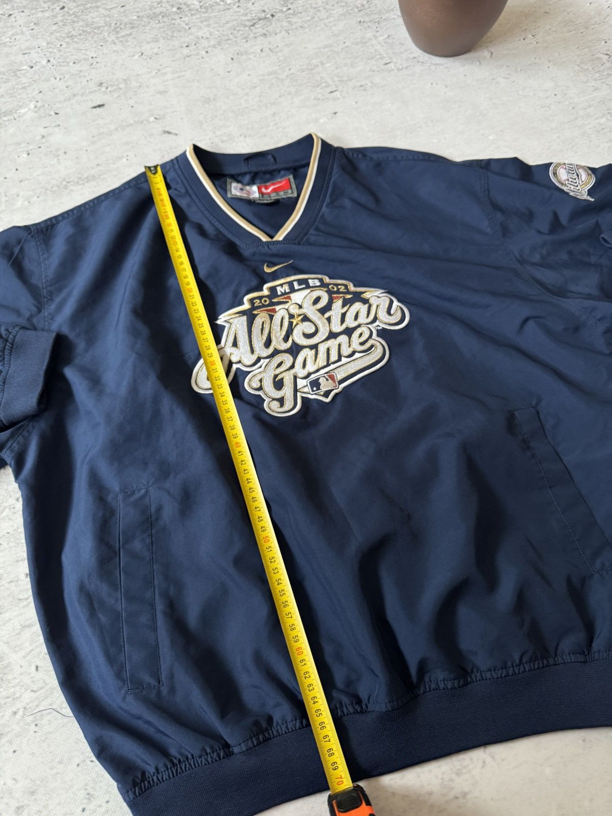 Nike × Vintage NIKE ALL STARS GAME VINTAGE 00s y2k BAGGY NYLON SWEATSHIRT Size US L / EU 52-54 / 3 - 11 Thumbnail