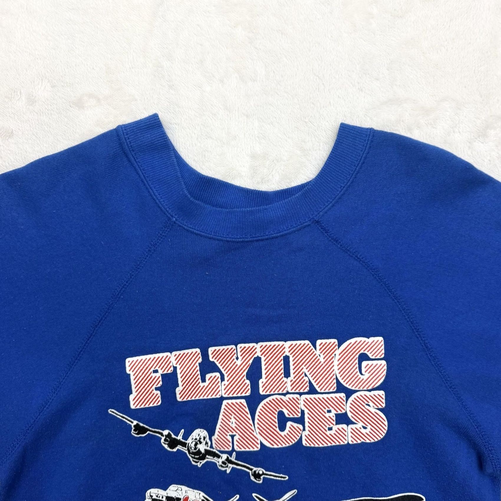 Vintage VINTAGE Artex Flying Aces Torrejon Looney Tunes Sweatshirt Mens Medium Blue 1988 Size US M / EU 48-50 / 2 - 2 Thumbnail
