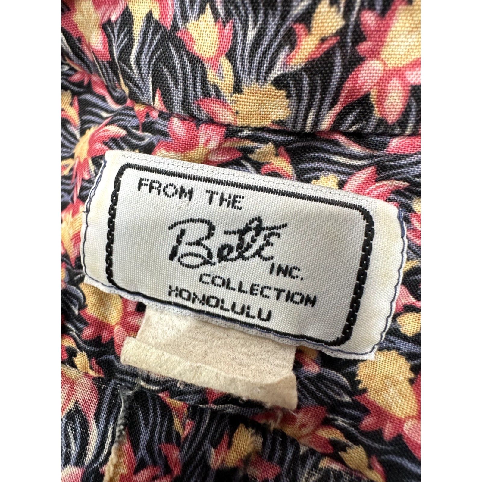 Vintage Vtg Bete Collection Honolulu Black Pink Floral Maxi Hawaiian Dress Geometric 4XL Size XXL / US 16-18 / IT 52-54 - 6 Thumbnail
