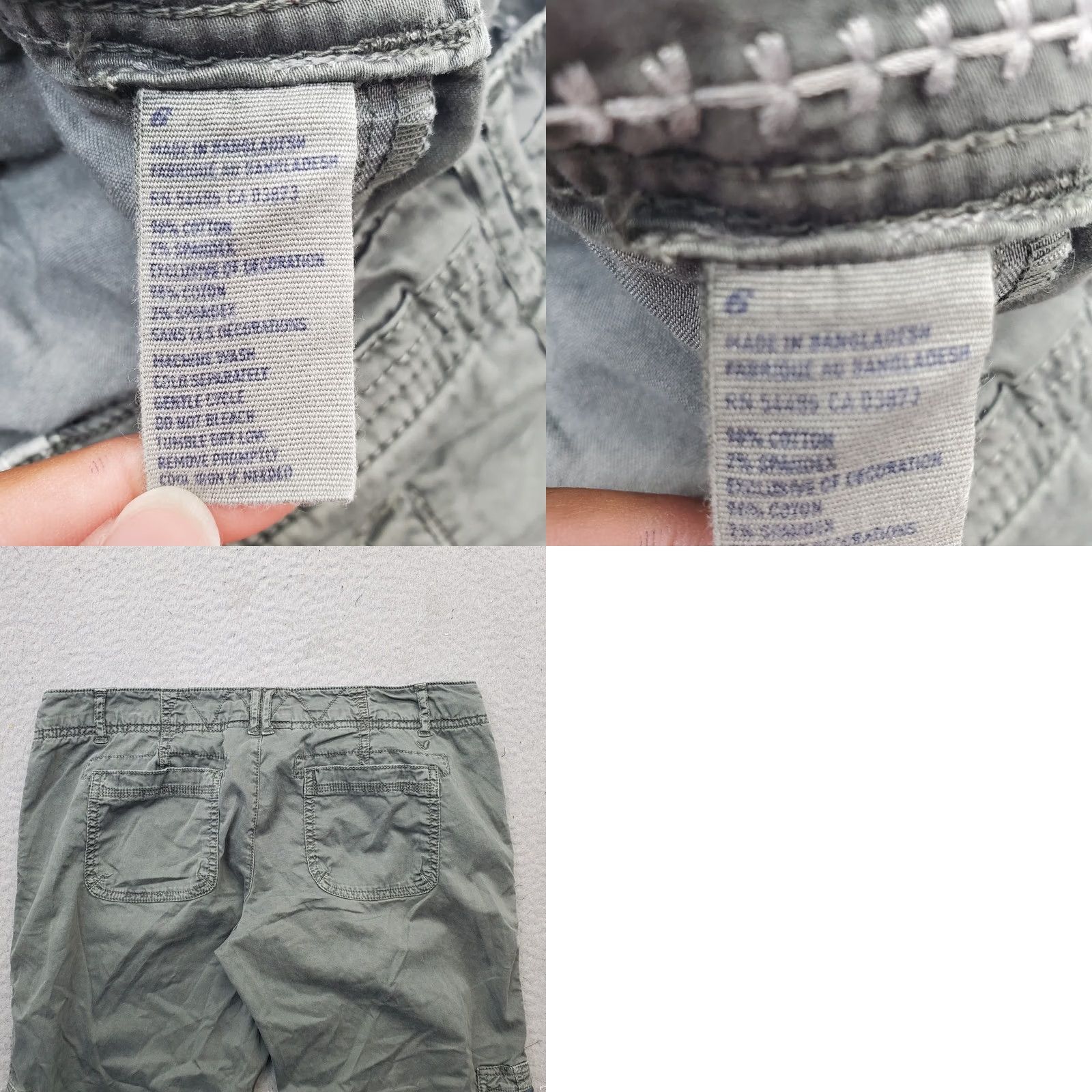 American Eagle Outfitters American Eagle Outfitters Cargo Pants Womens 31 Multi Stretch Drawstring Ankle Pants Size 24" / US 00 / IT 34 - 8 Thumbnail