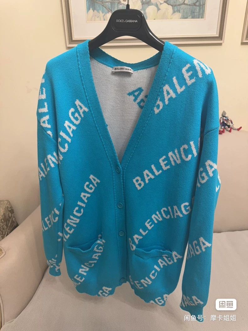 Balenciaga Balenciaga Logo knit cardigan shirt 2502-Nextarrow Size US S / EU 44-46 / 1 - 3 Thumbnail