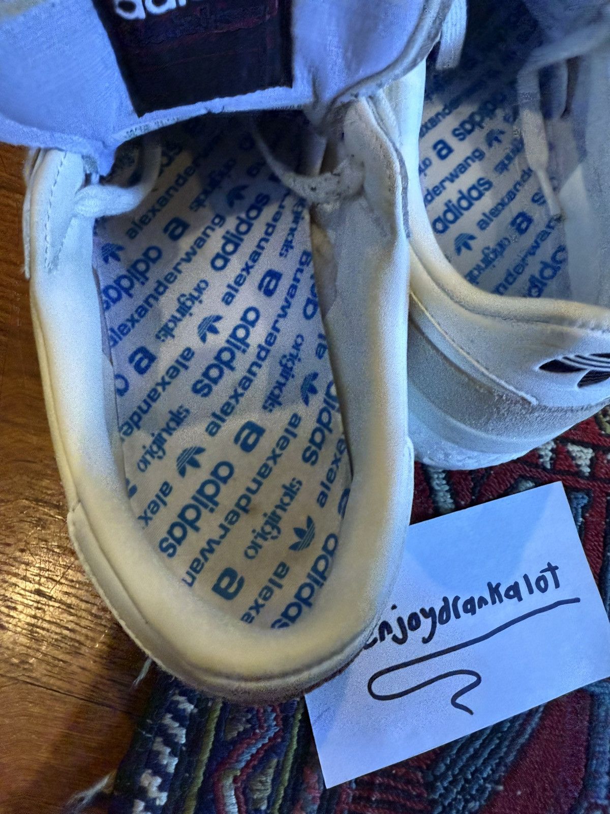 Adidas × Alexander Wang adidas AW B-Ball Soccer Alex Wang White/Clear/Brown Size US 12 / EU 45 - 7 Thumbnail