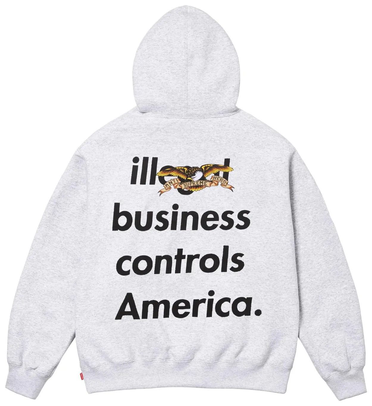 Supreme Supreme ANTIHERO Hooded Sweatshirt XL GREY Size US XL / EU 56 / 4 - 2 Thumbnail