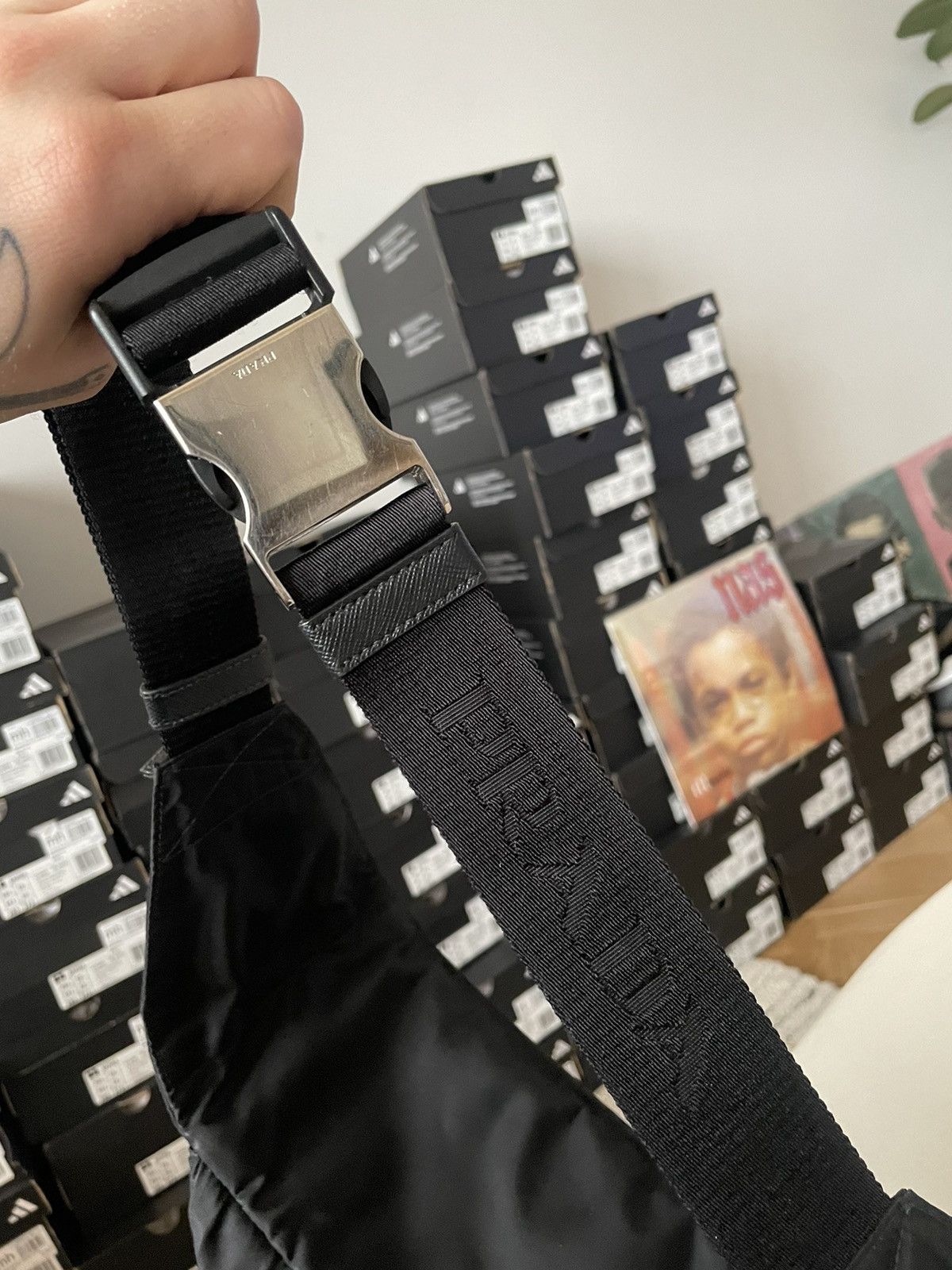 Prada Prada Nylon Waist Belt Bag Black Designer Luxury Streetwear Size ONE SIZE - 4 Thumbnail