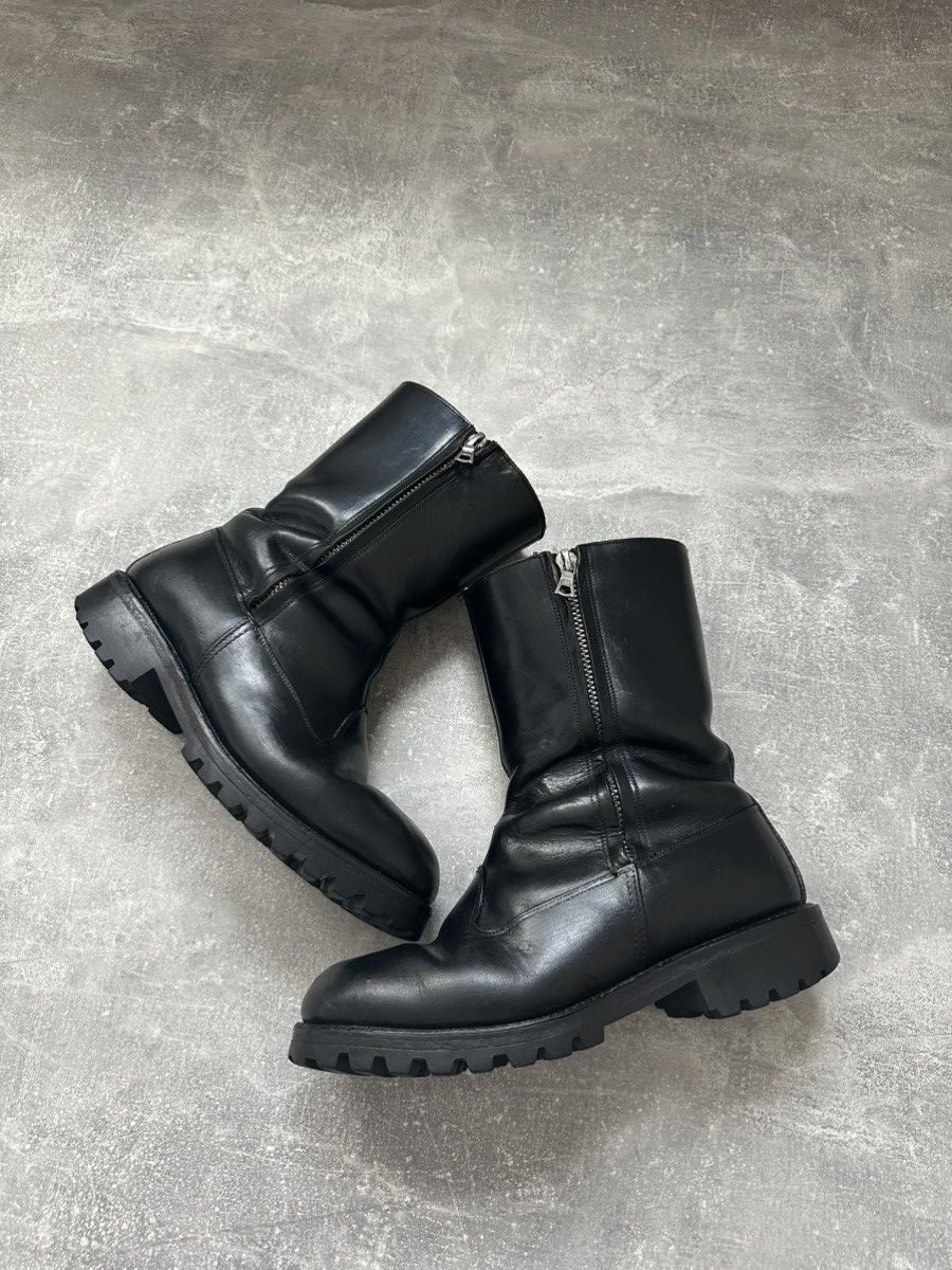 Vintage Hype Gothic Leather Boots Kanye west Style Size US 7.5 / EU 40-41 - 2 Thumbnail
