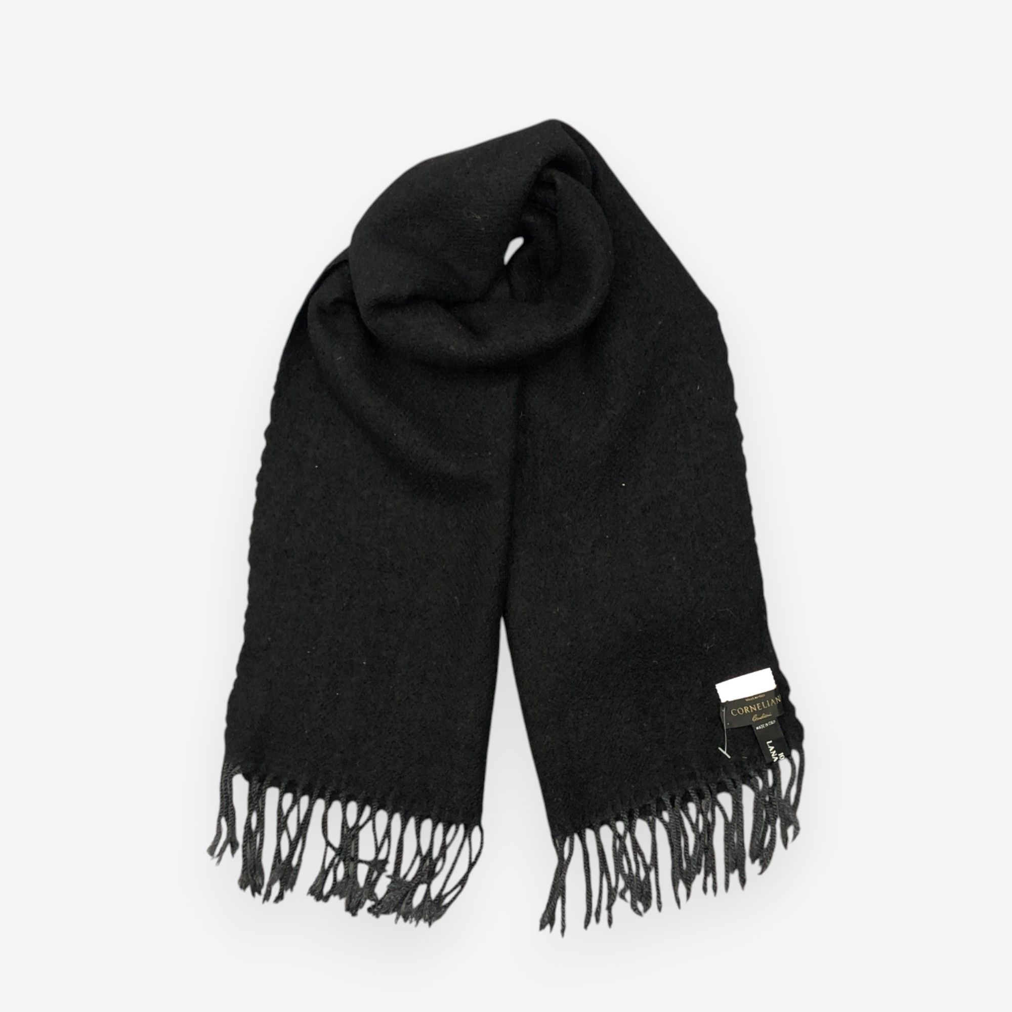 Corneliani Vintage Corneliani Scarf Muffler Wool Fringe Winter Scarves Size ONE SIZE - 1 Thumbnail