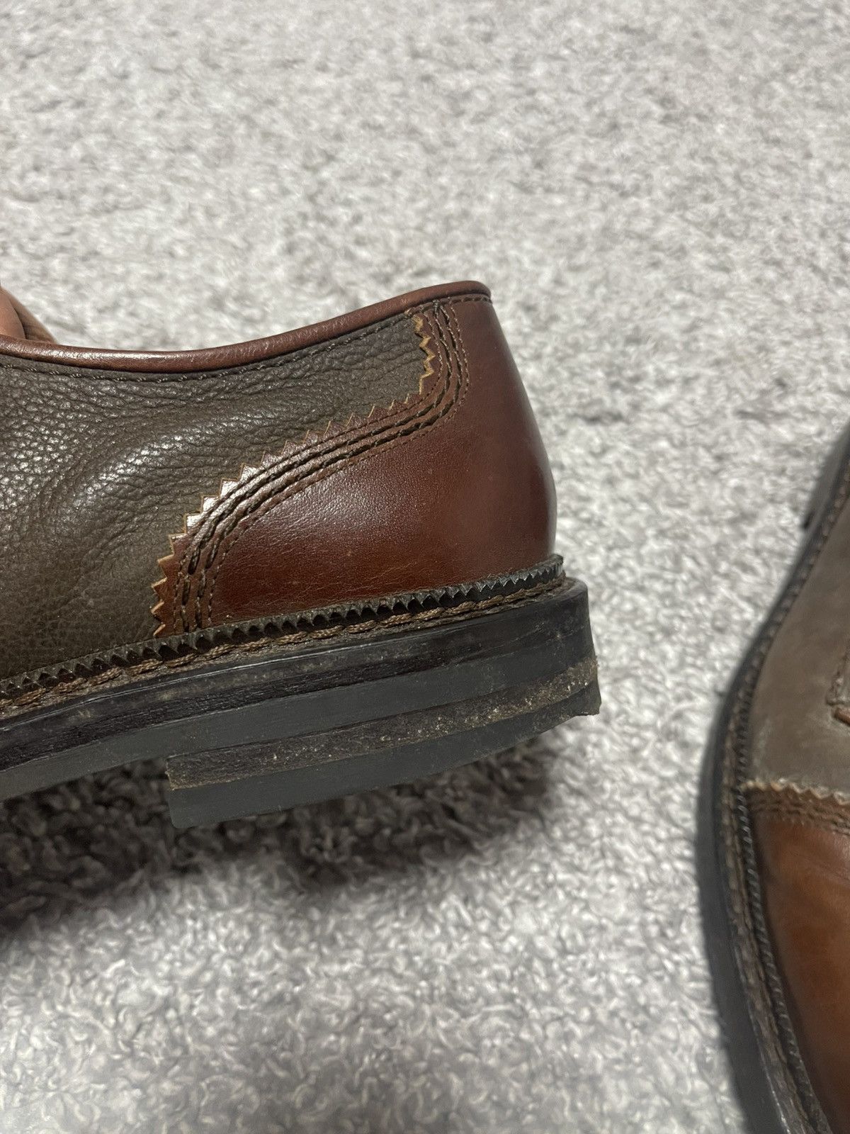 Camel Camel Vintage Leather Brown Casual Derby Boots Size US 8.5 / EU 41-42 - 10 Thumbnail