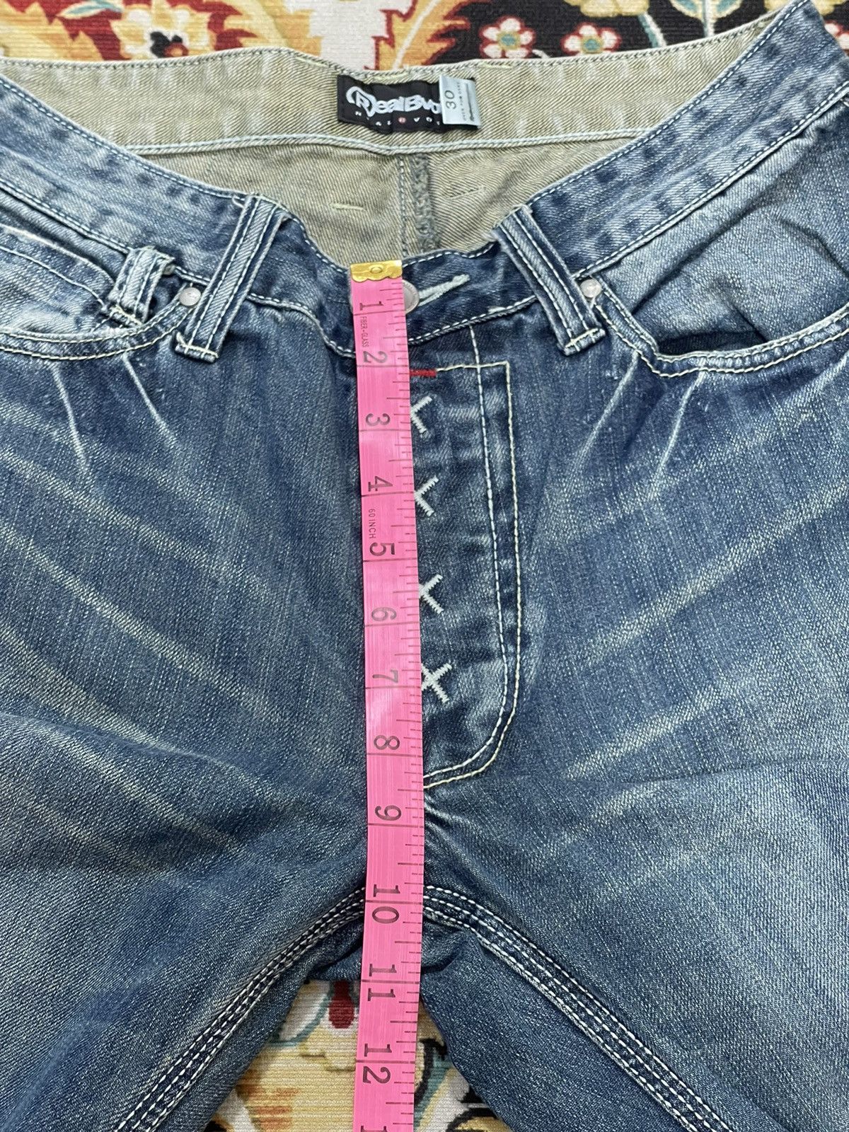 Vintage Vintage Real B Voice Poem Distressed Denim Jeans Size US 30 / EU 46 - 16 Thumbnail