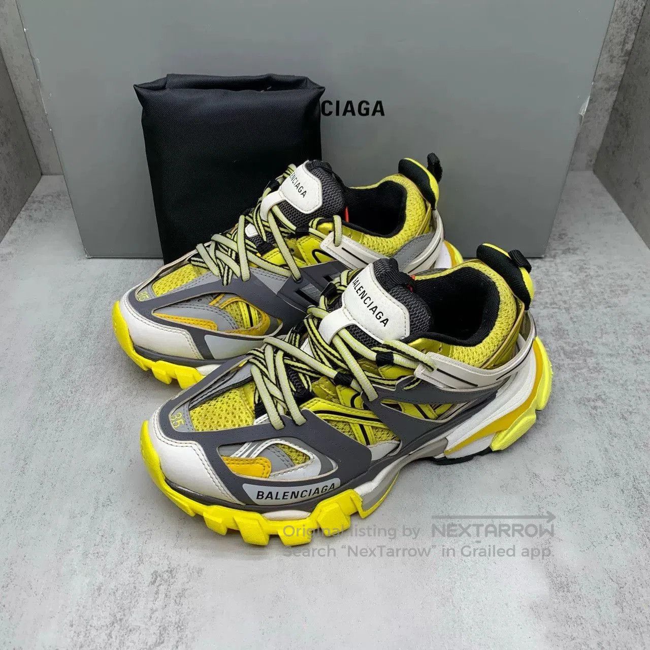 Balenciaga Balenciaga Track Sneakers Gray Yellow Size 35. Size US 5 / EU 37 - 1 Thumbnail