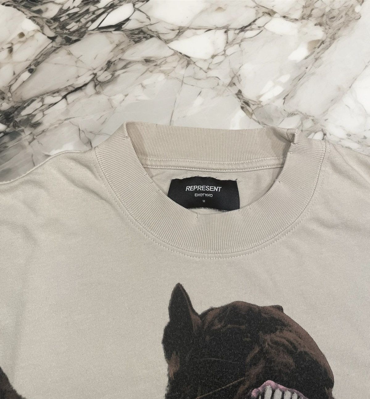 Represent Clo. Represent Medium Terrier Eagle Vintage Beige Tee Size US M / EU 48-50 / 2 - 2 Thumbnail