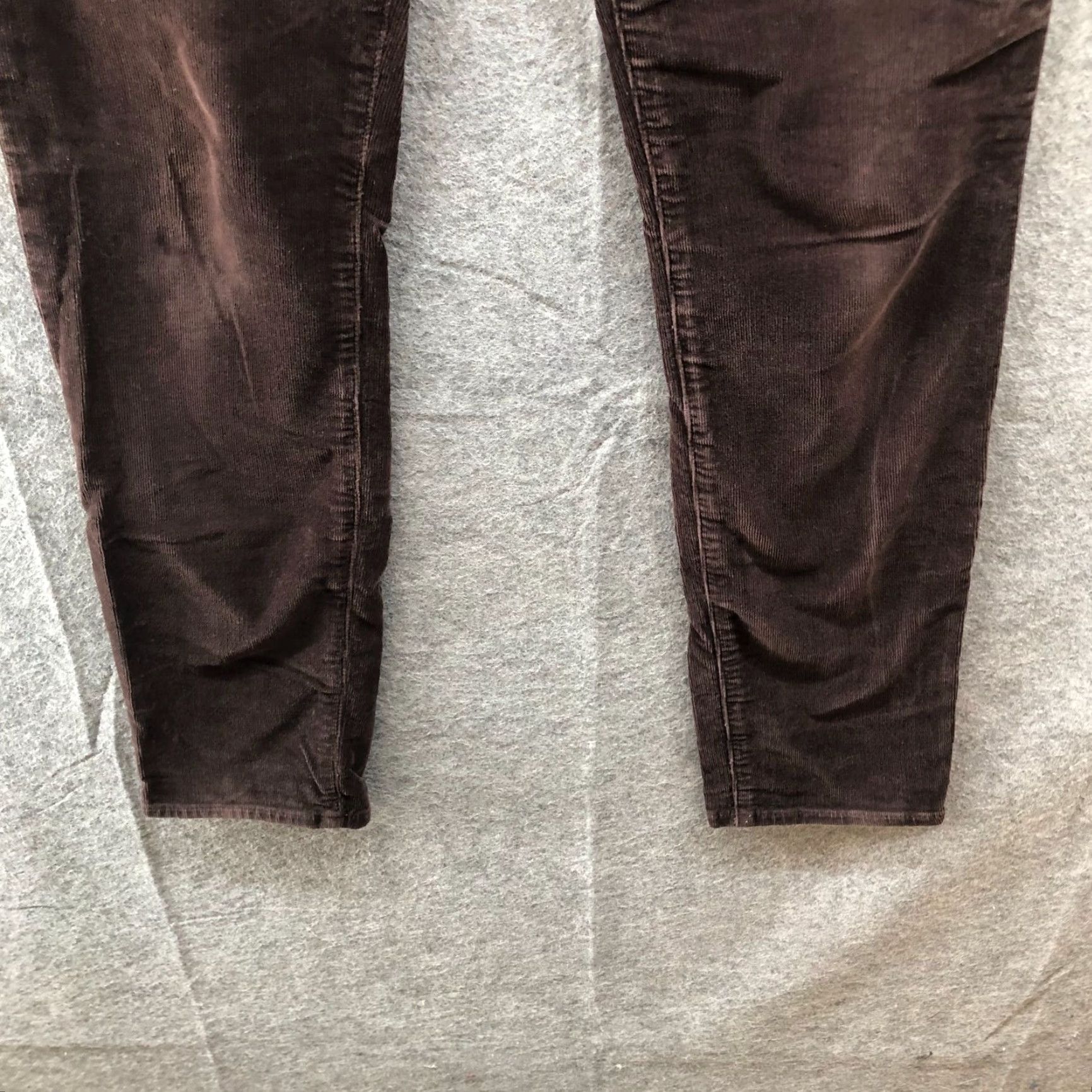 Vintage VINTAGE AG Adriano Goldschmied The Stilt Cigarette Leg Corduroy Pants Womens 28R Brown Size 28" / US 6 / IT 42 - 4 Thumbnail