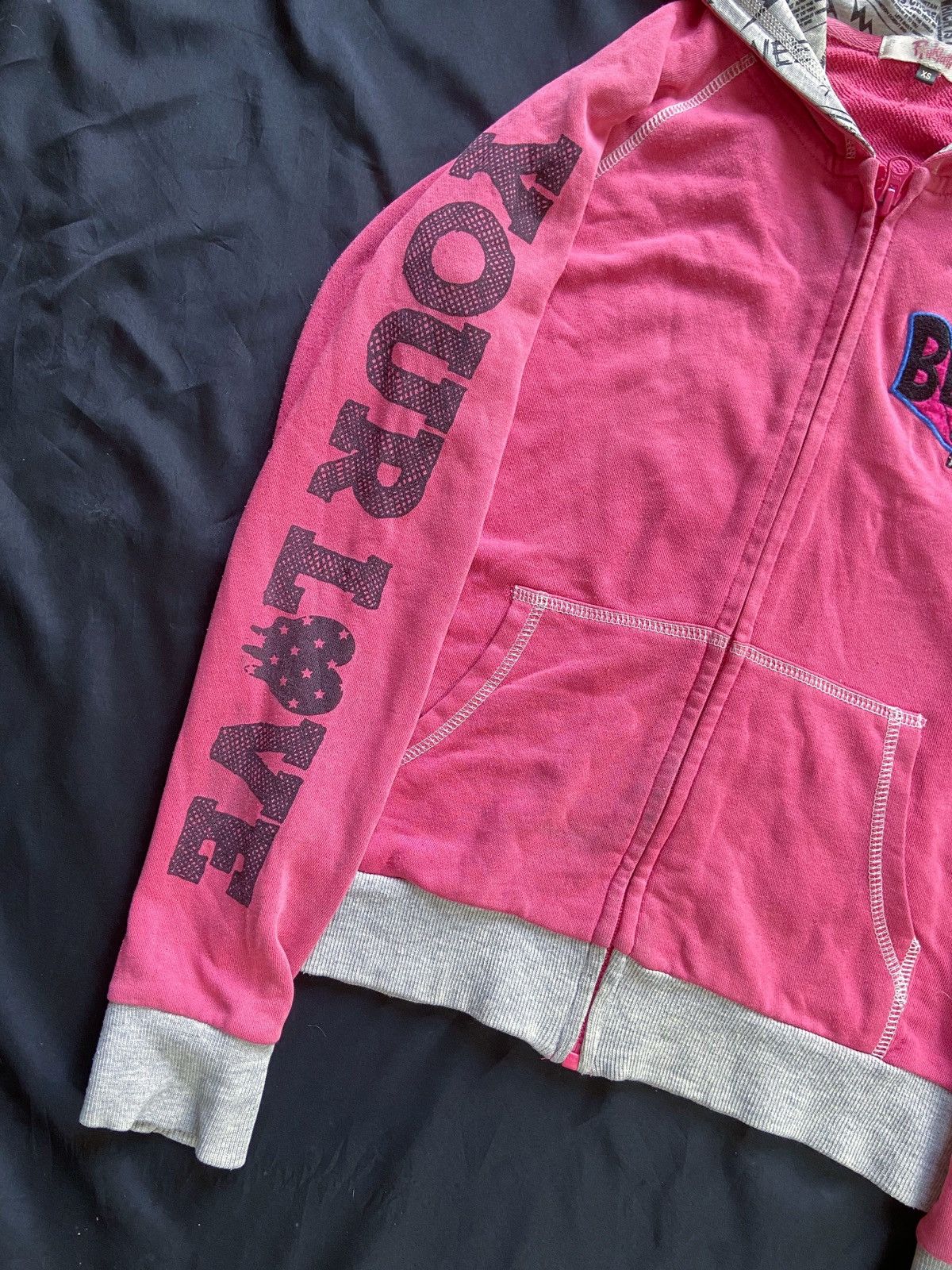Japanese Brand YOUR LOVE WITH ME ZIP HOODIE Size US XS / EU 42 / 0 - 3 Thumbnail