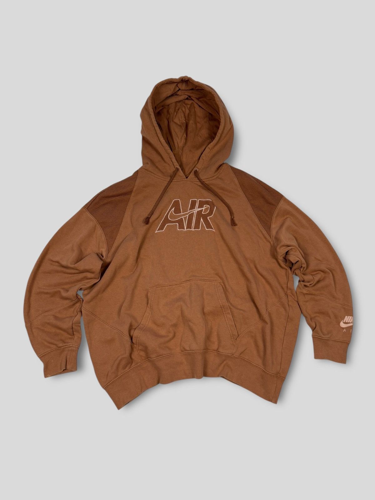 Nike Nike Brown Sweatshirt Big Swoosh Oversize Size US M / EU 48-50 / 2 - 1 Thumbnail